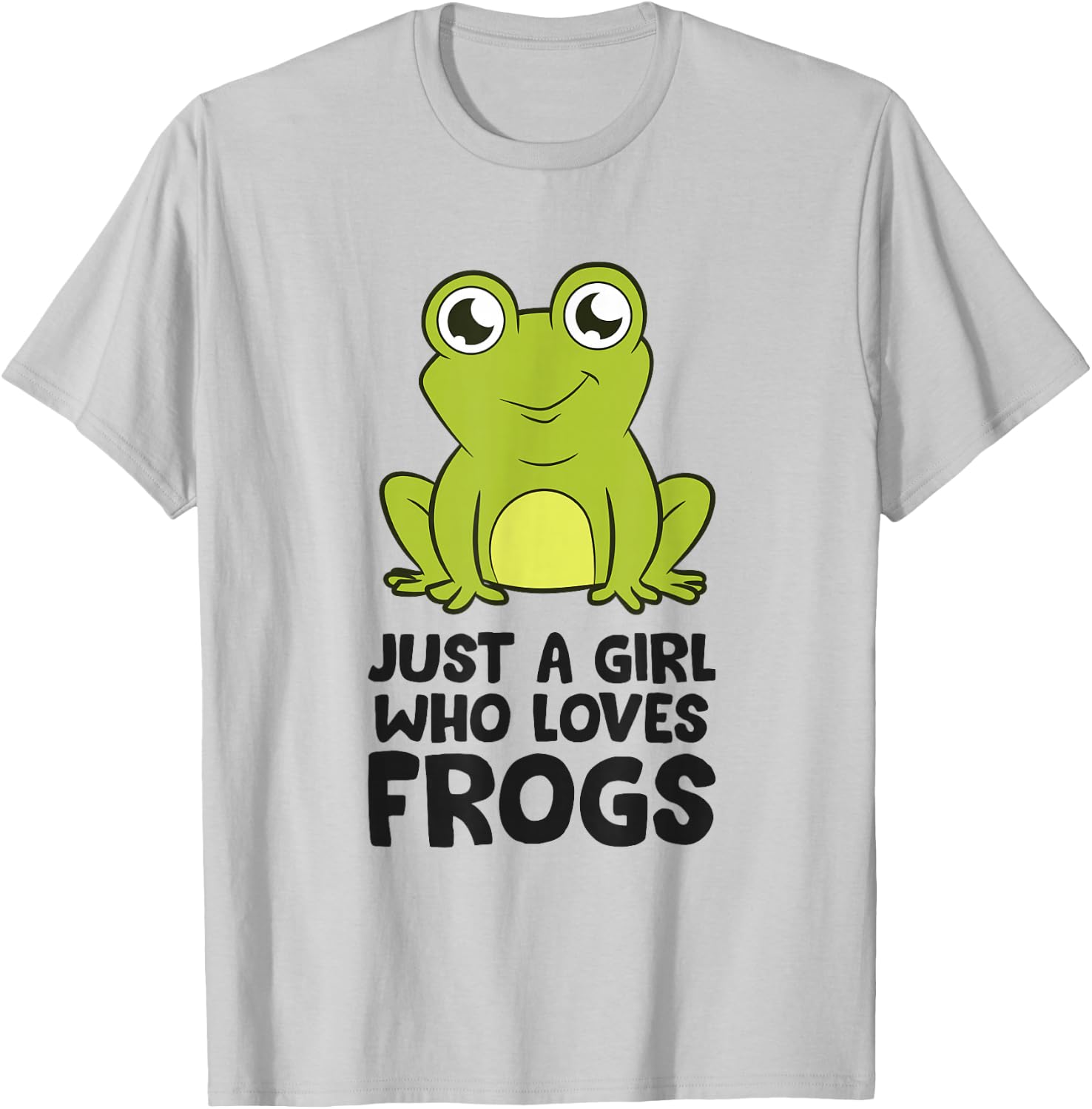 Frog Catcher Girl Just a Girl Who Loves Frogs T-Shirt - T-Shirt | Ash