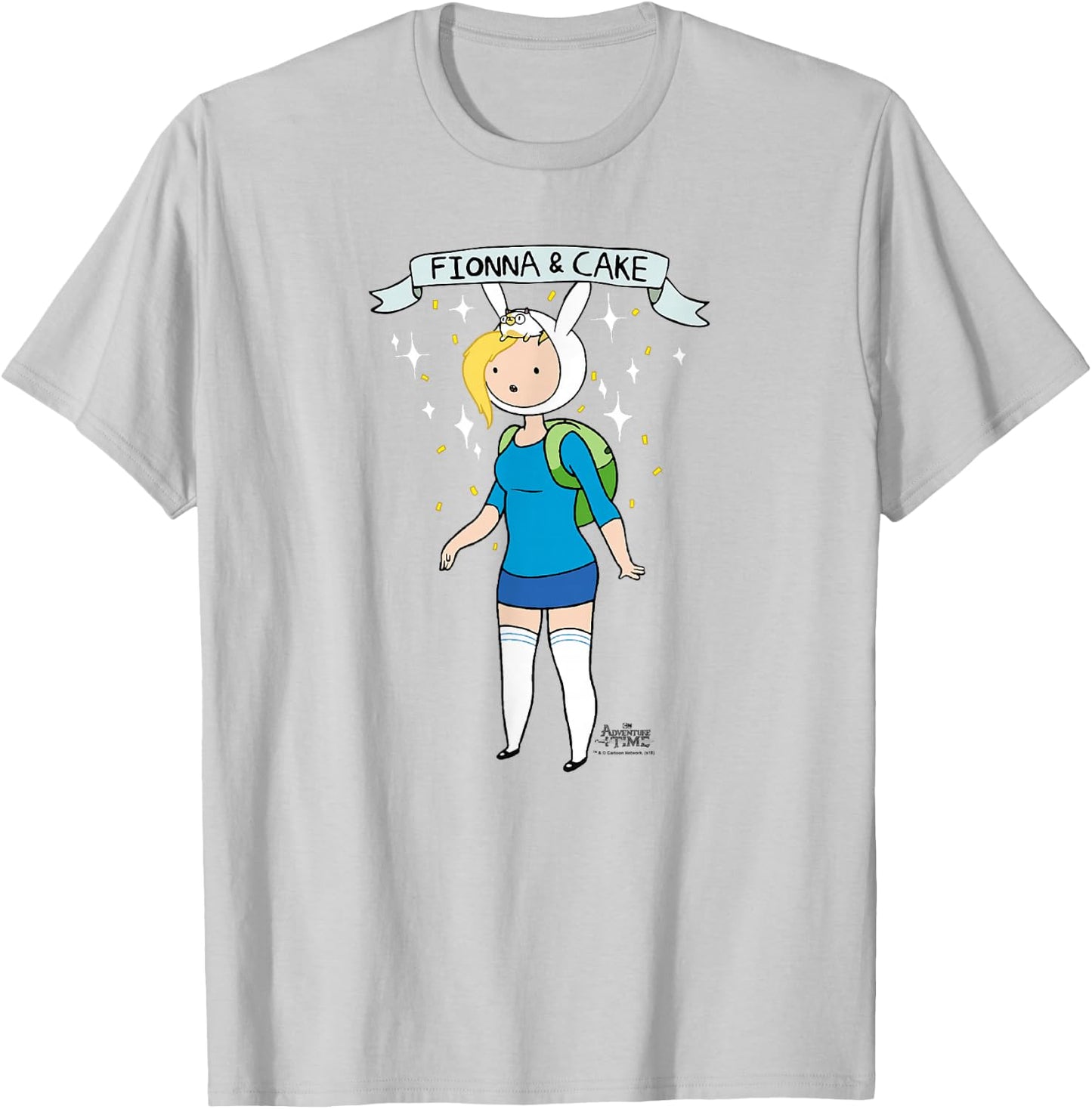 Adventure Time Fionna & Cake T-Shirt - T-Shirt | Ash