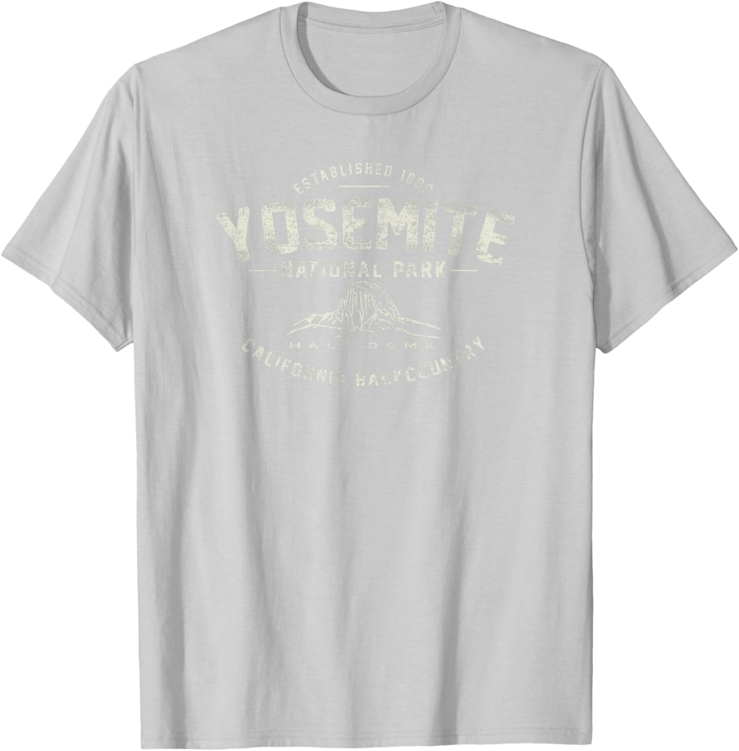Yosemite National Park Half Dome Graphic T-Shirt - T-Shirt | Ash