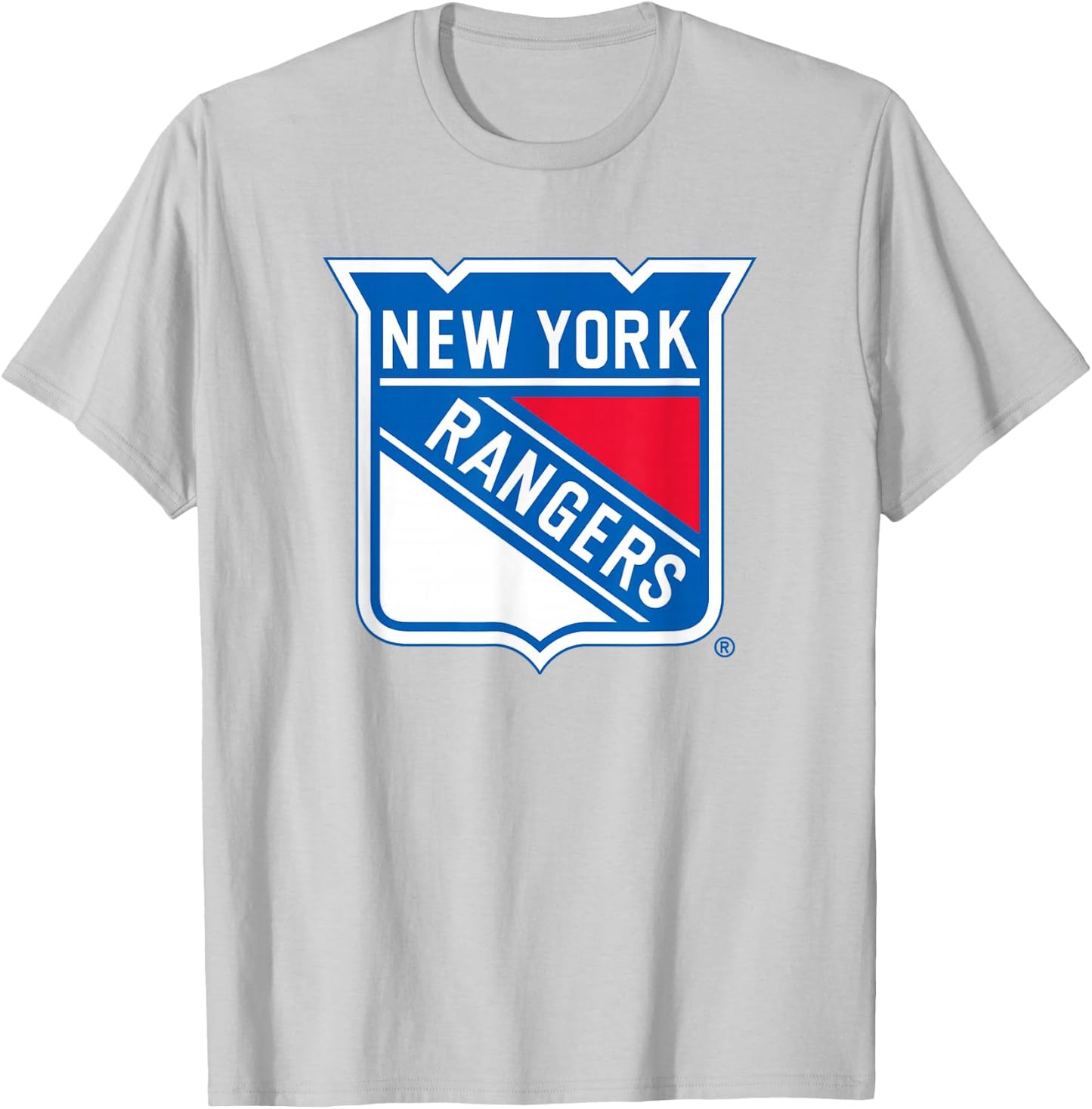 New York Rangers Icon Gray Officially Licensed T-Shirt - T-Shirt | Ash
