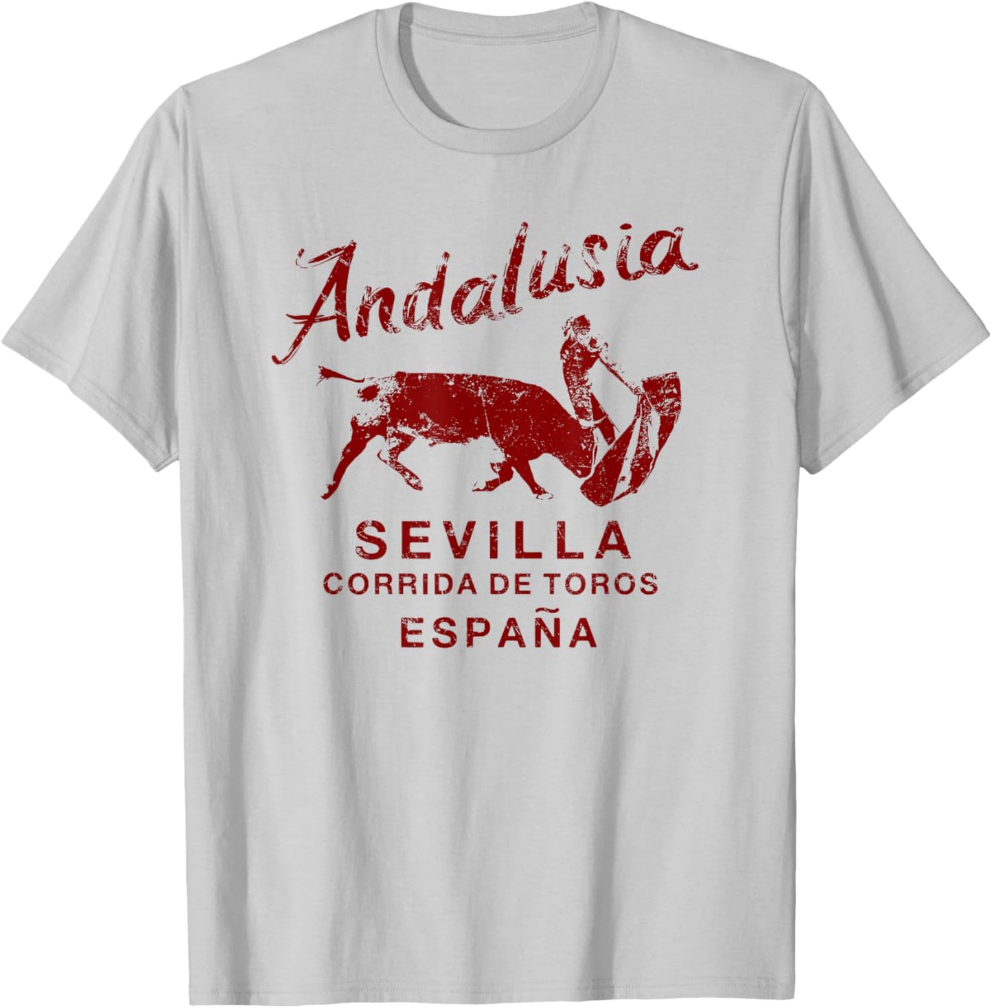 Seville Spain Bullfighting Matador Andalusia Vintage T-Shirt - T-Shirt | Ash