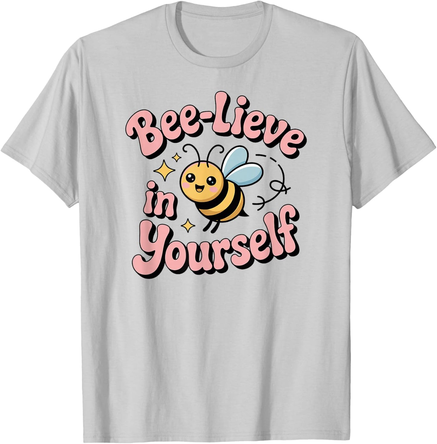 Cute Spelling Bee, Bee-Lieve, Kids and Teachers School Fun T-Shirt - T-Shirt | Ash