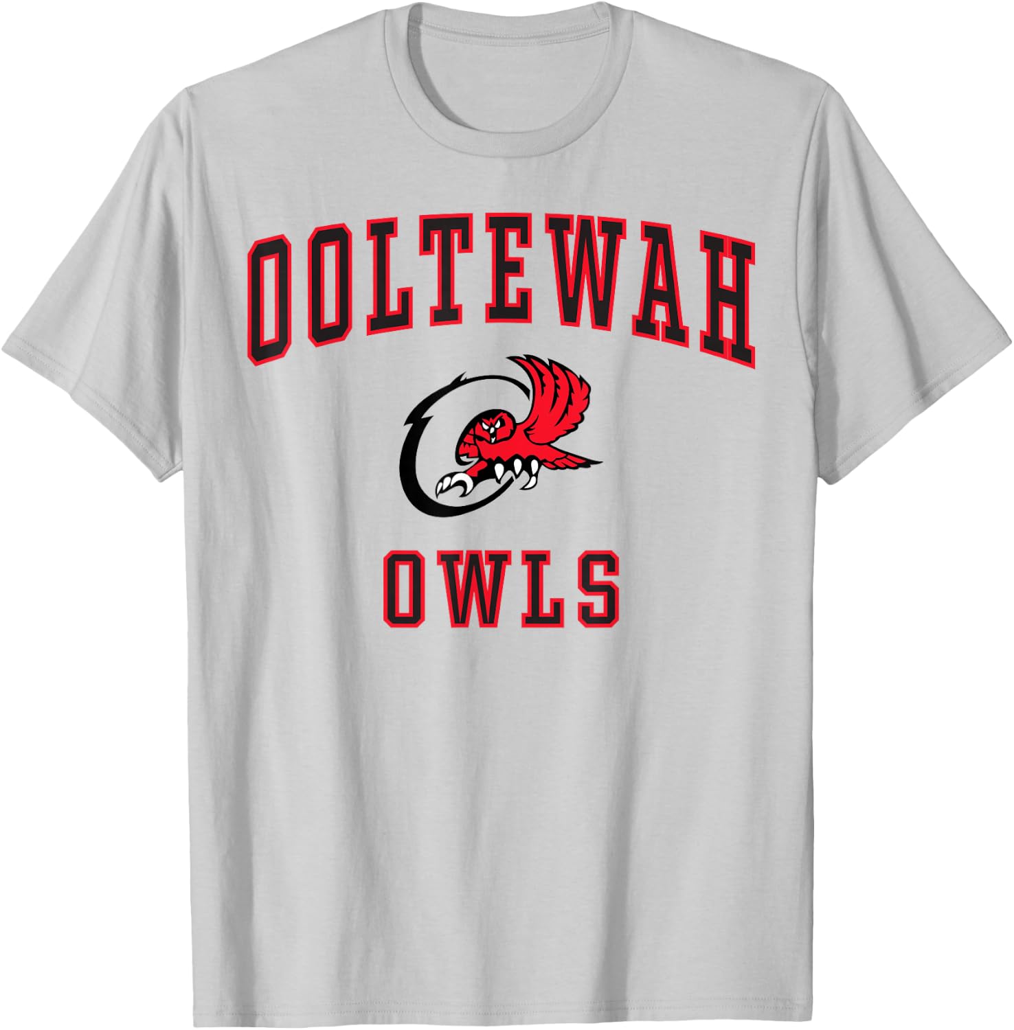 Ooltewah High School Owls C1 T-Shirt - T-Shirt | Ash