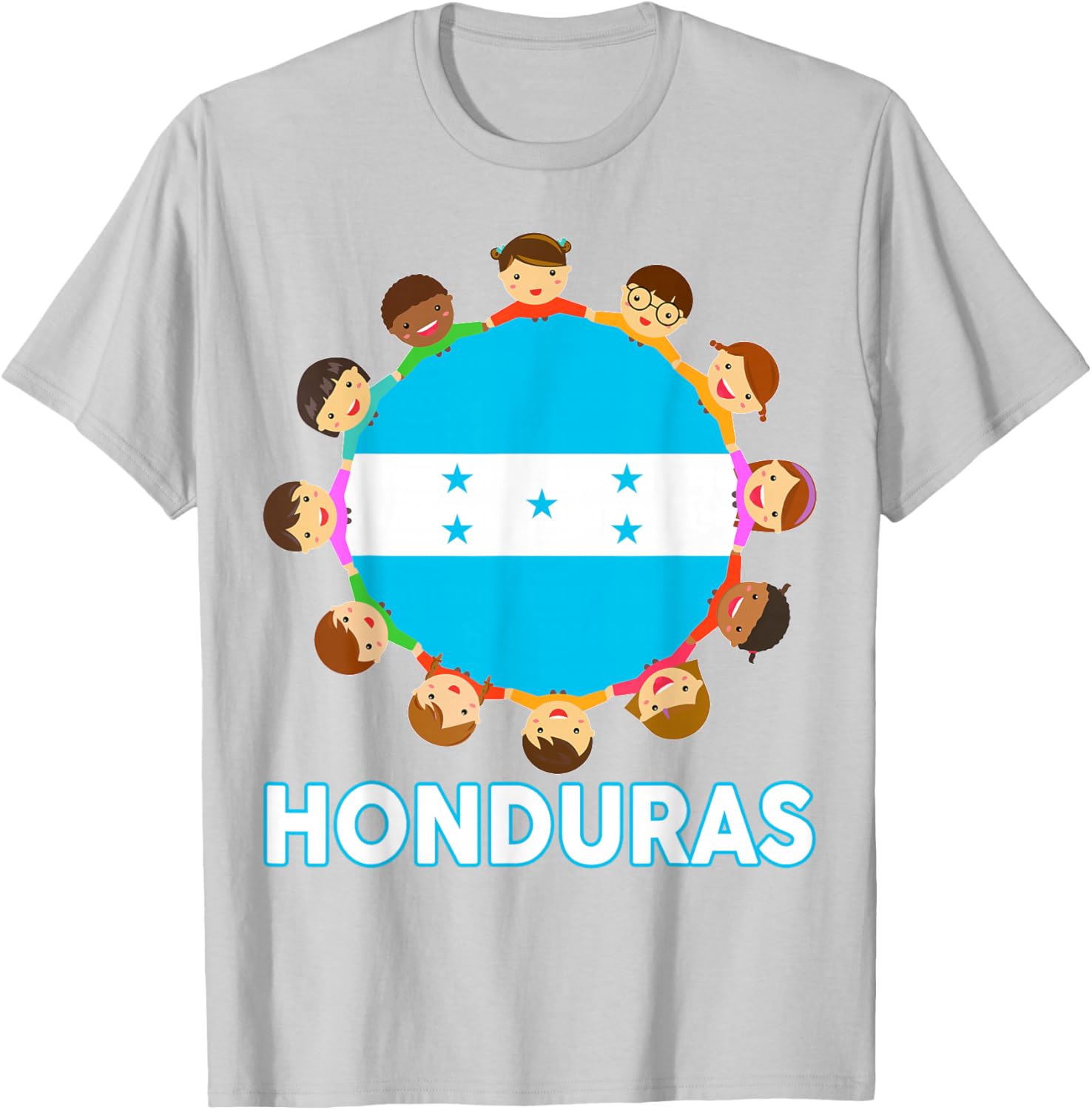 Women Honduras Flag Kids Toddler Honduran Hispanic Heritage T-Shirt - T-Shirt | Ash