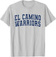 El Camino College Warriors Apparel Sports Fan T-Shirt - T-Shirt | Ash