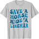 Retro Save A Horse Ride A Lineman Funny Wife Wifey T-Shirt - T-Shirt | Ash