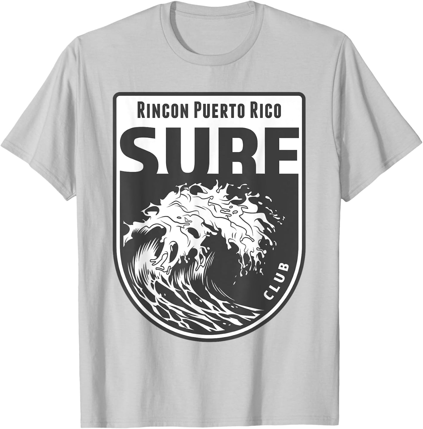 Rincon, Puerto Rico Surf Souvenir Surfing Vacation Gift T-Shirt - T-Shirt | Ash