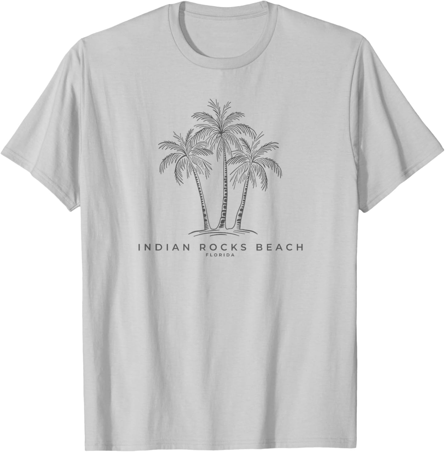 Indian Rocks Beach Florida FL Vintage Palm Tree Souvenir T-Shirt - T-Shirt | Ash