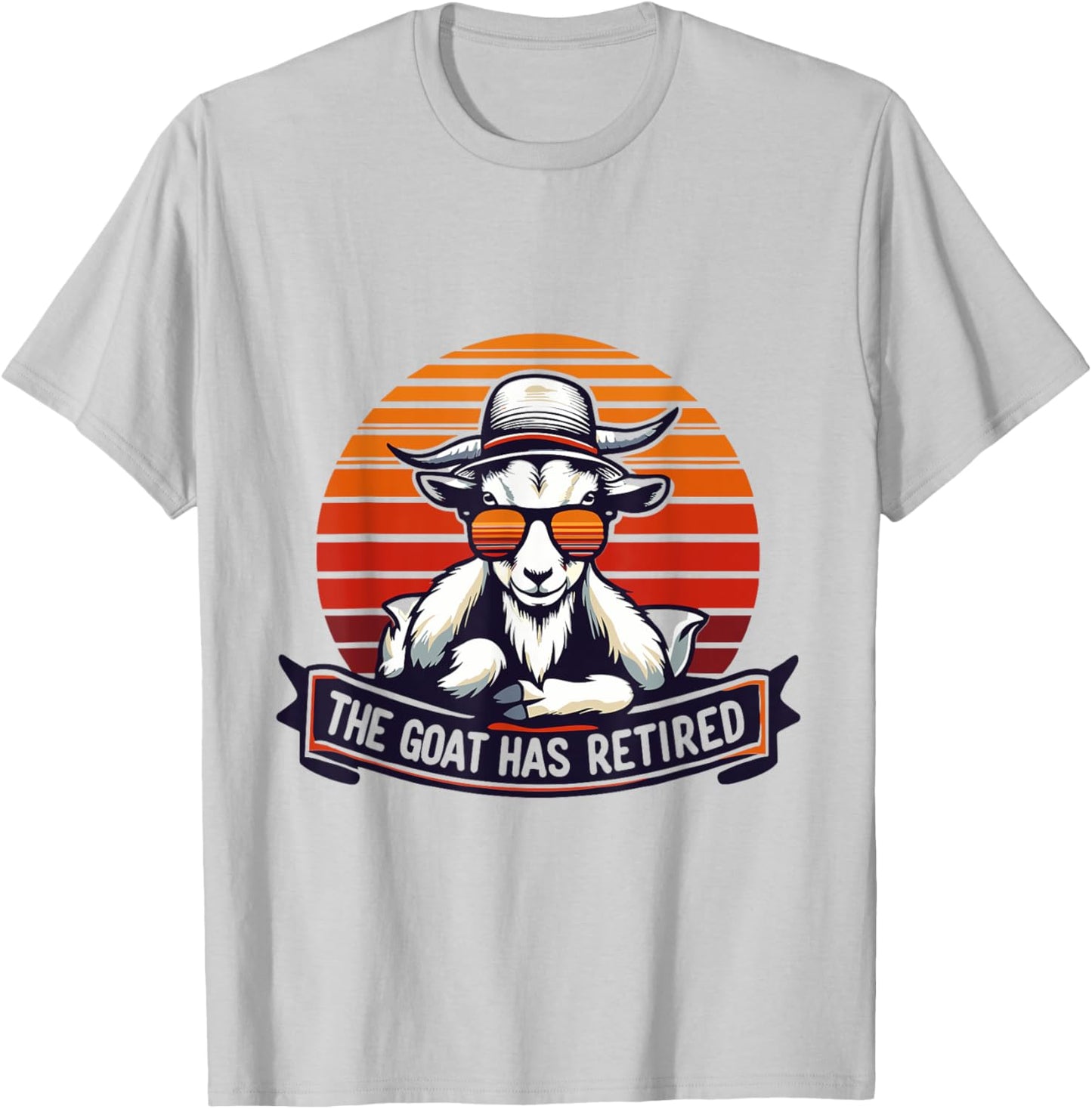 the goat has retired men Retirement goat Pension plan T-Shirt - T-Shirt | Ash