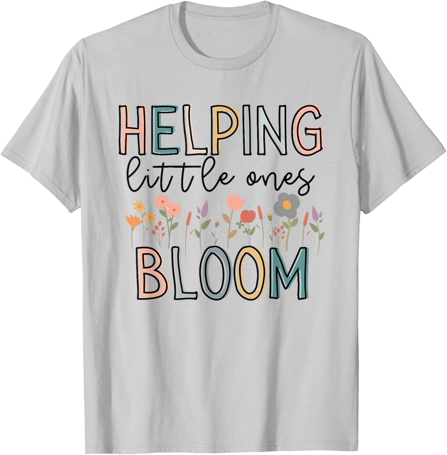 Labor and Delivery L&D Nurse Floral - Women's Blue Small - We See More Crowning Than the Queen - Funny Nurse Gift T-Shirt - T-Shirt | Ash