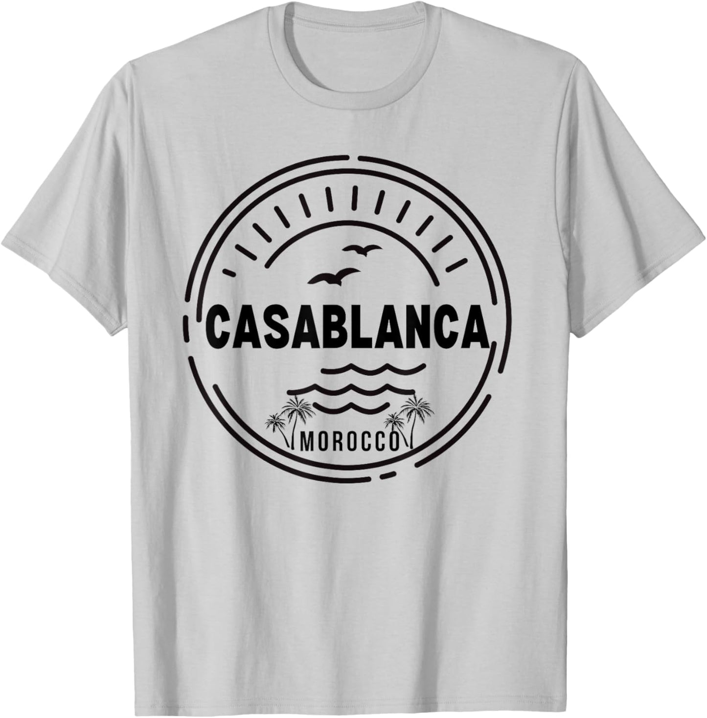 Casablanca Morocco Women Retro Vintage Style T-Shirt - T-Shirt | Ash