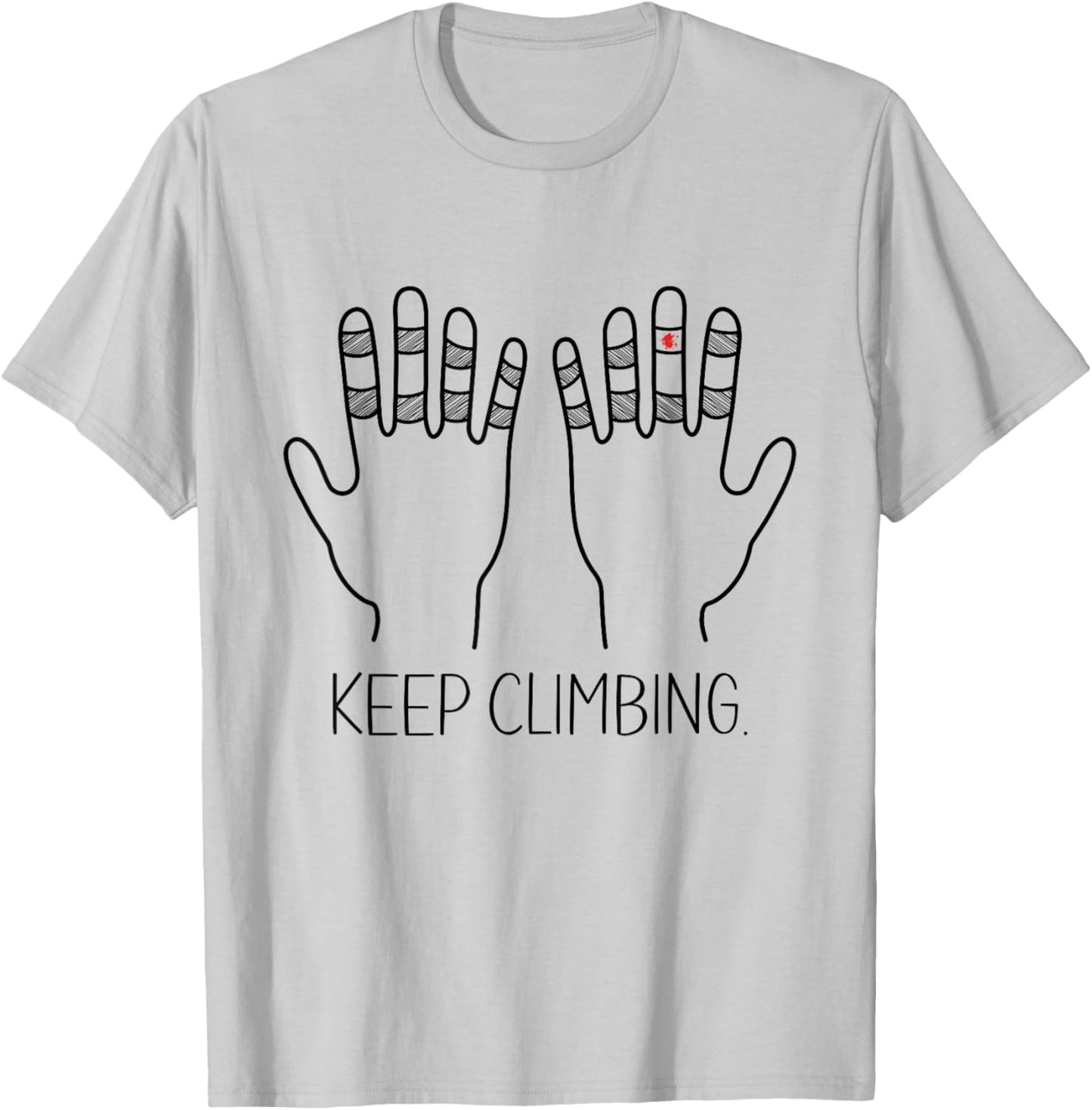 Keep Climbing Bouldering Rock Climbing Climber T-Shirt - T-Shirt | Ash