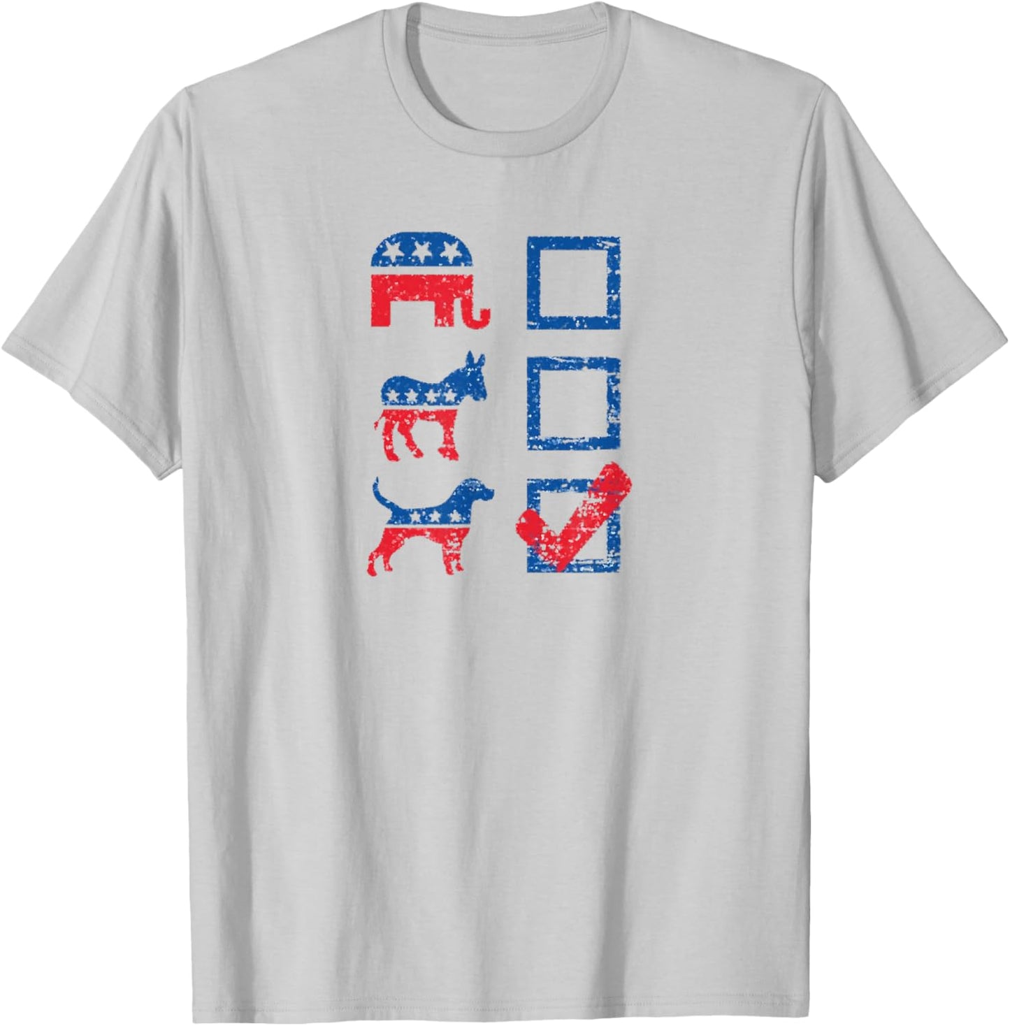 Elephant, Donkey & Dog Vote. Women Kids T-Shirt - T-Shirt | Ash