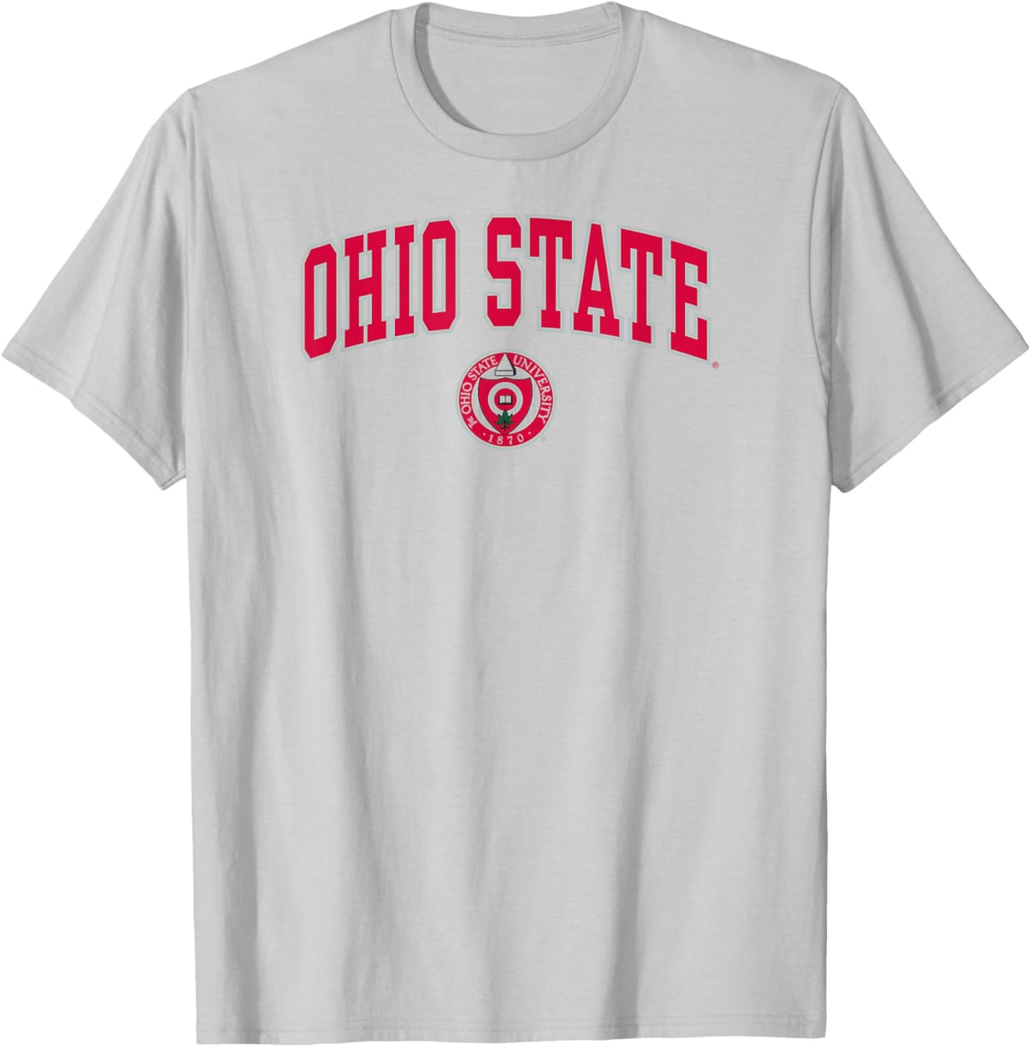 Ohio State Buckeyes Heritage Collection Arch Over White T-Shirt - T-Shirt | Ash