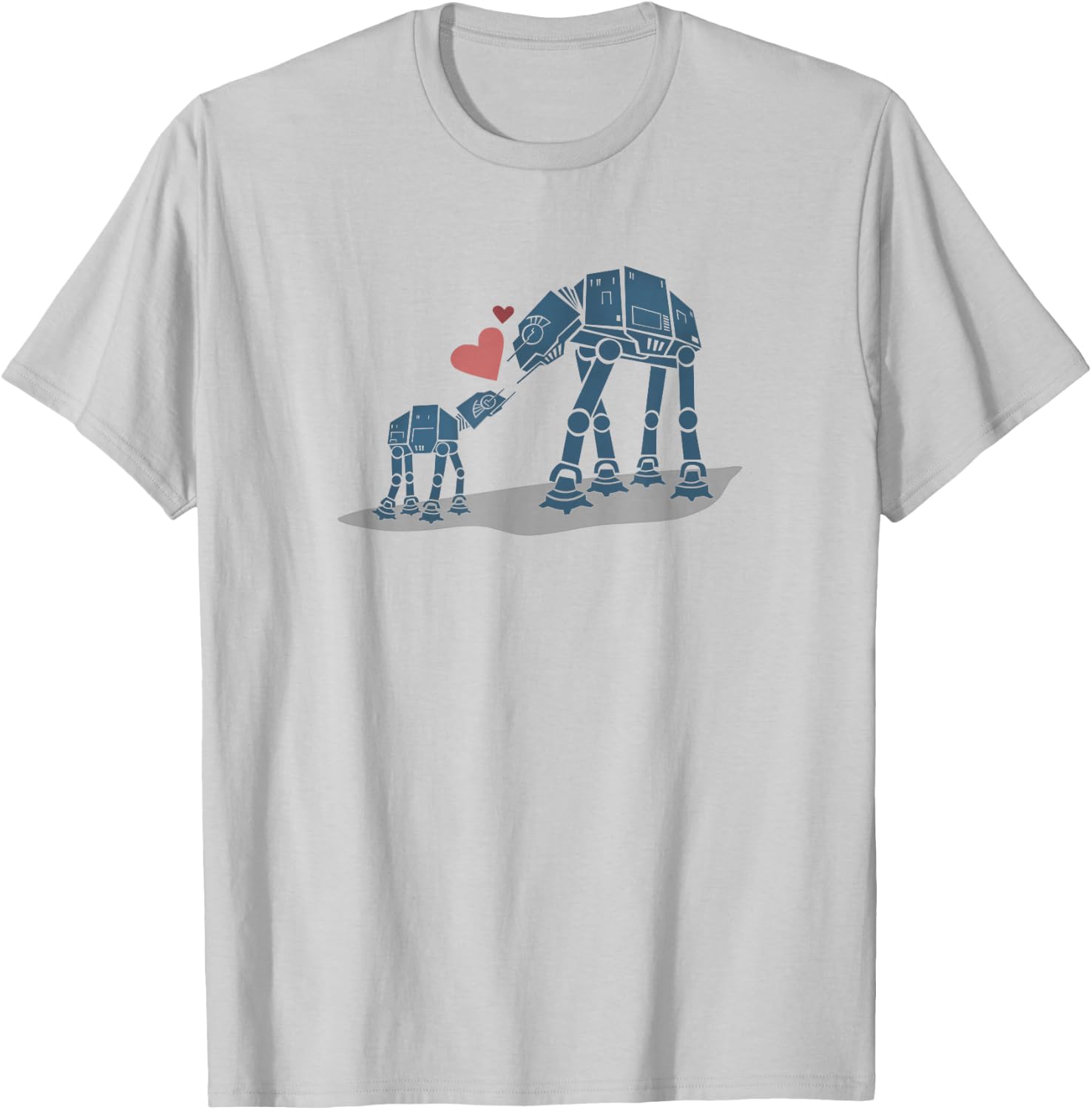 Star Wars AT-AT Mother & Son Portrait T-Shirt - T-Shirt | Ash