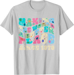 Retro vintage making the world a better place since 1979 T-Shirt - T-Shirt | Ash