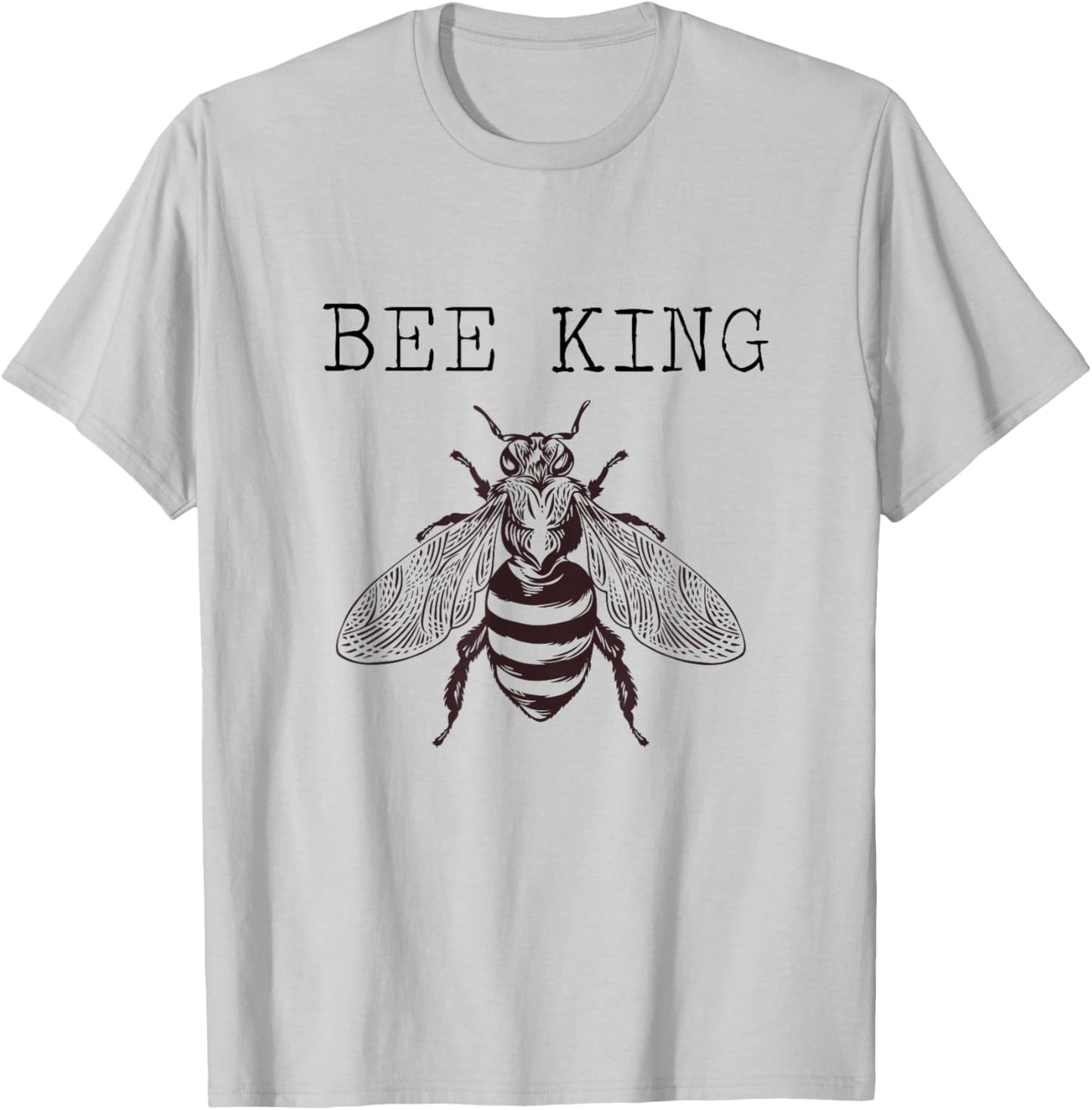 Bee King beekeeper bee enthusiast Honeybee King T-Shirt - T-Shirt | Ash