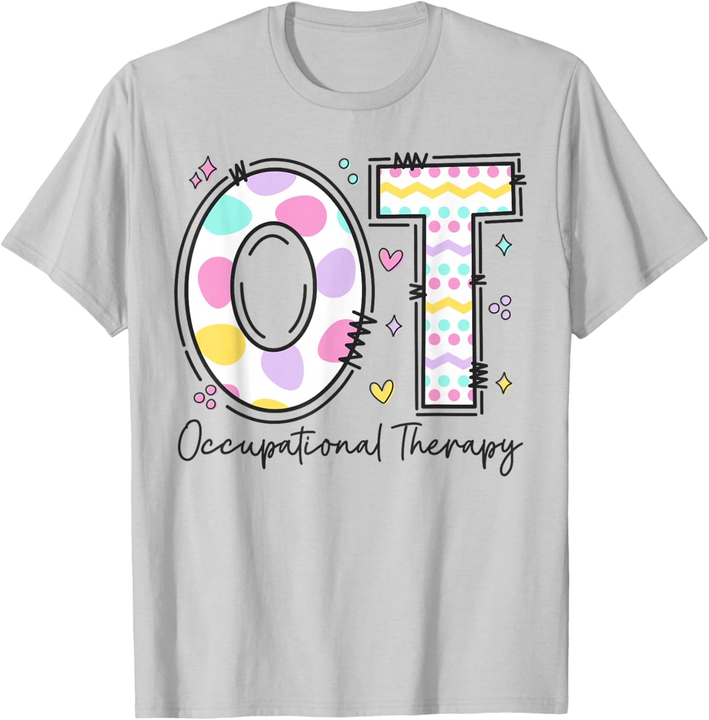 Occupational Therapy Therapist Happy Easter Day OT OTA COTA T-Shirt - T-Shirt | Ash
