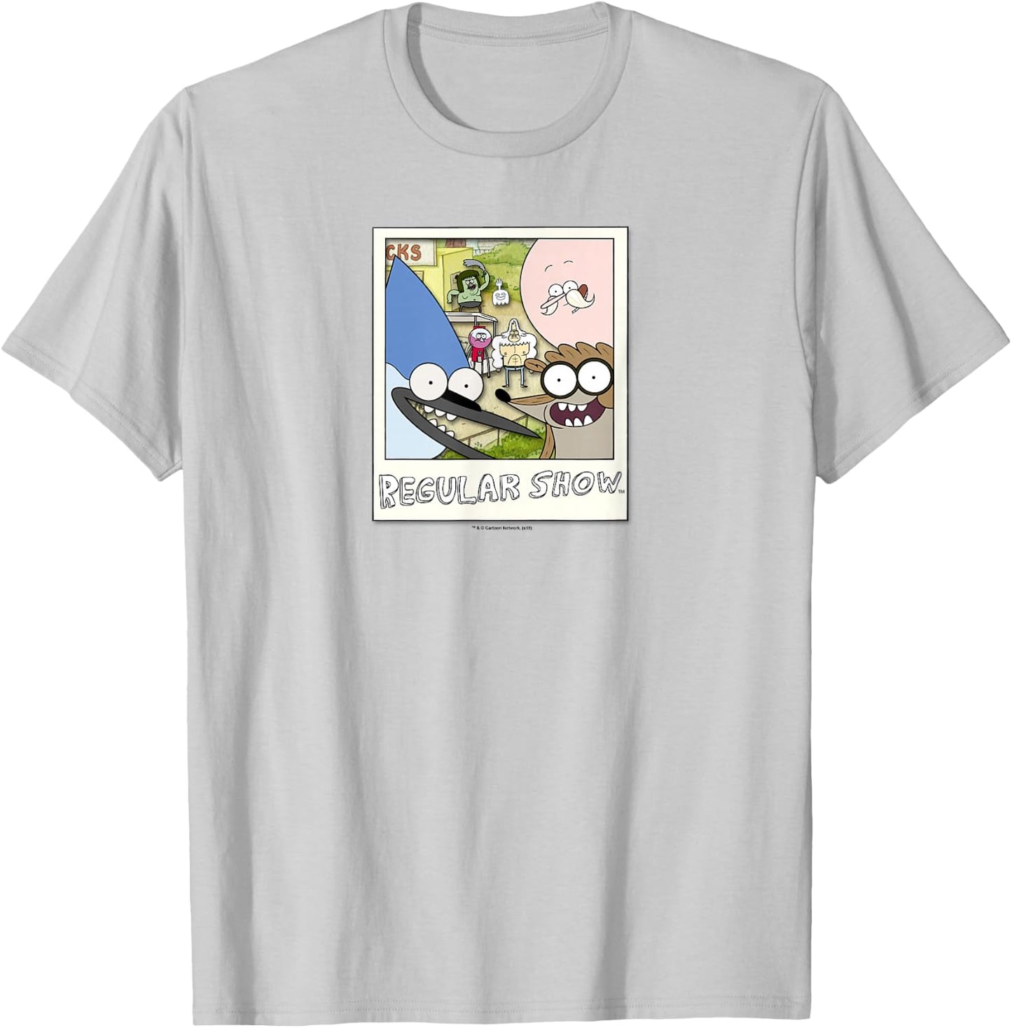 Regular Show Instant Picture T-Shirt - T-Shirt | Ash