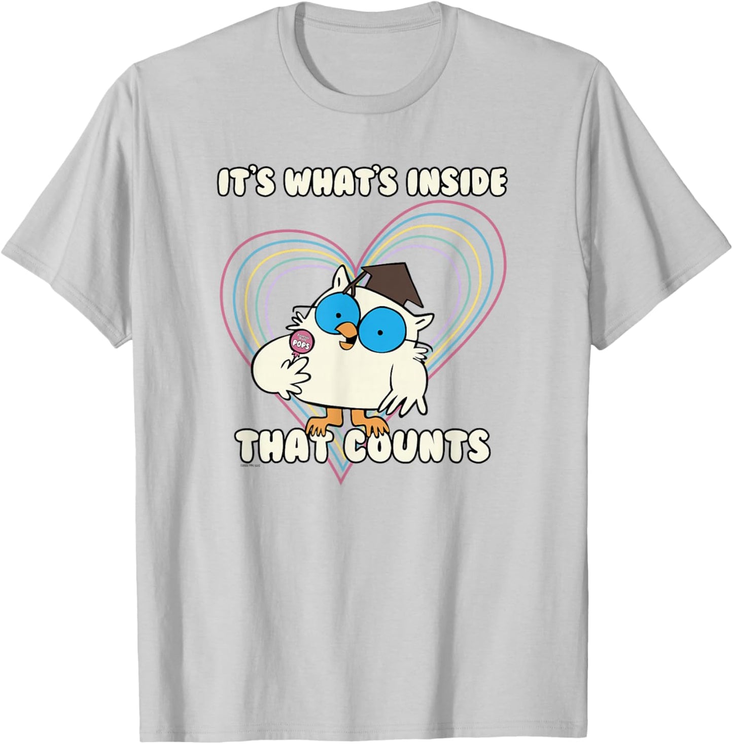Tootsie Roll Pop It's What's Inside That Counts T-Shirt - T-Shirt | Ash