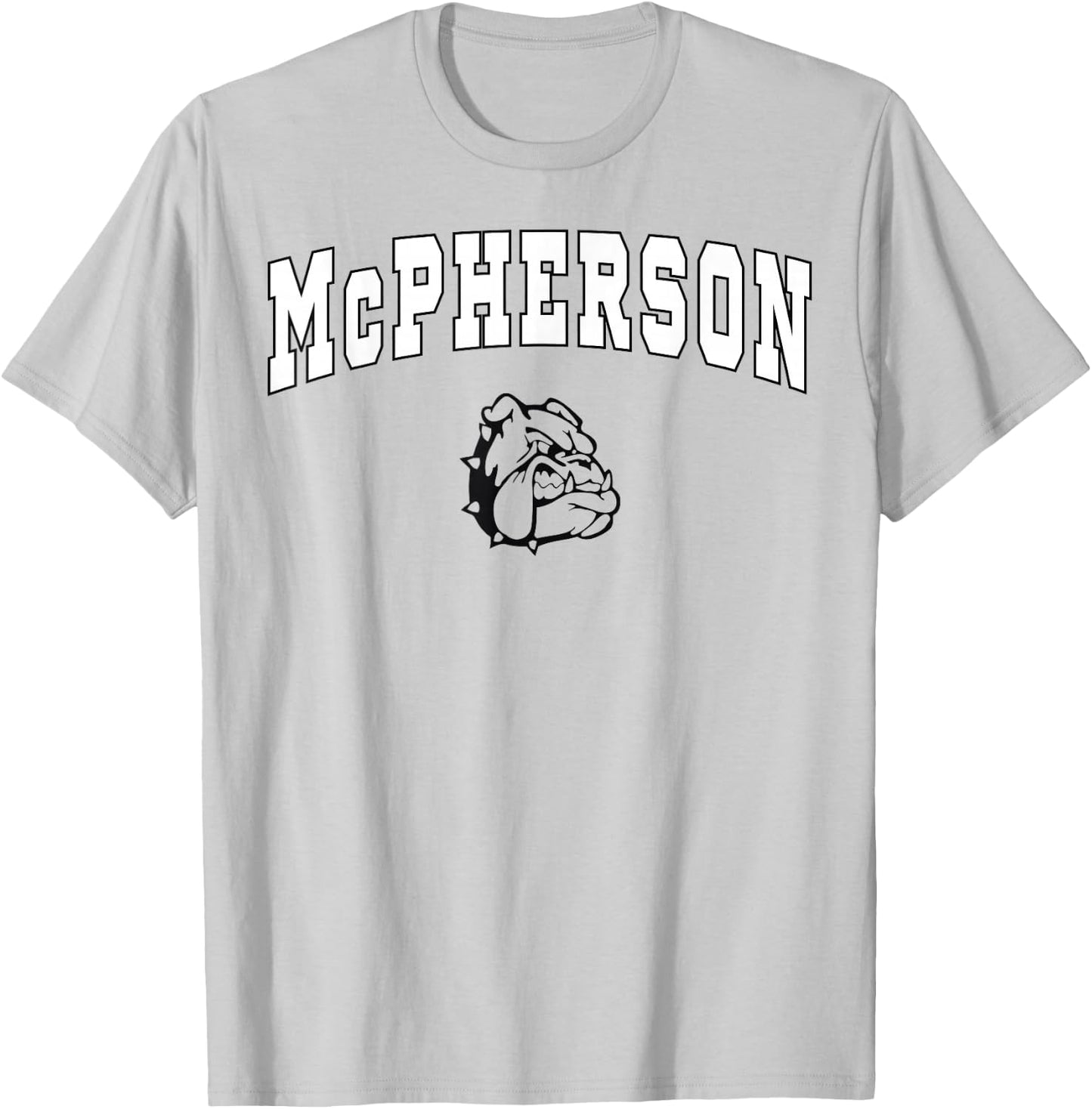 McPherson High School Bullpups C2 T-Shirt - T-Shirt | Ash