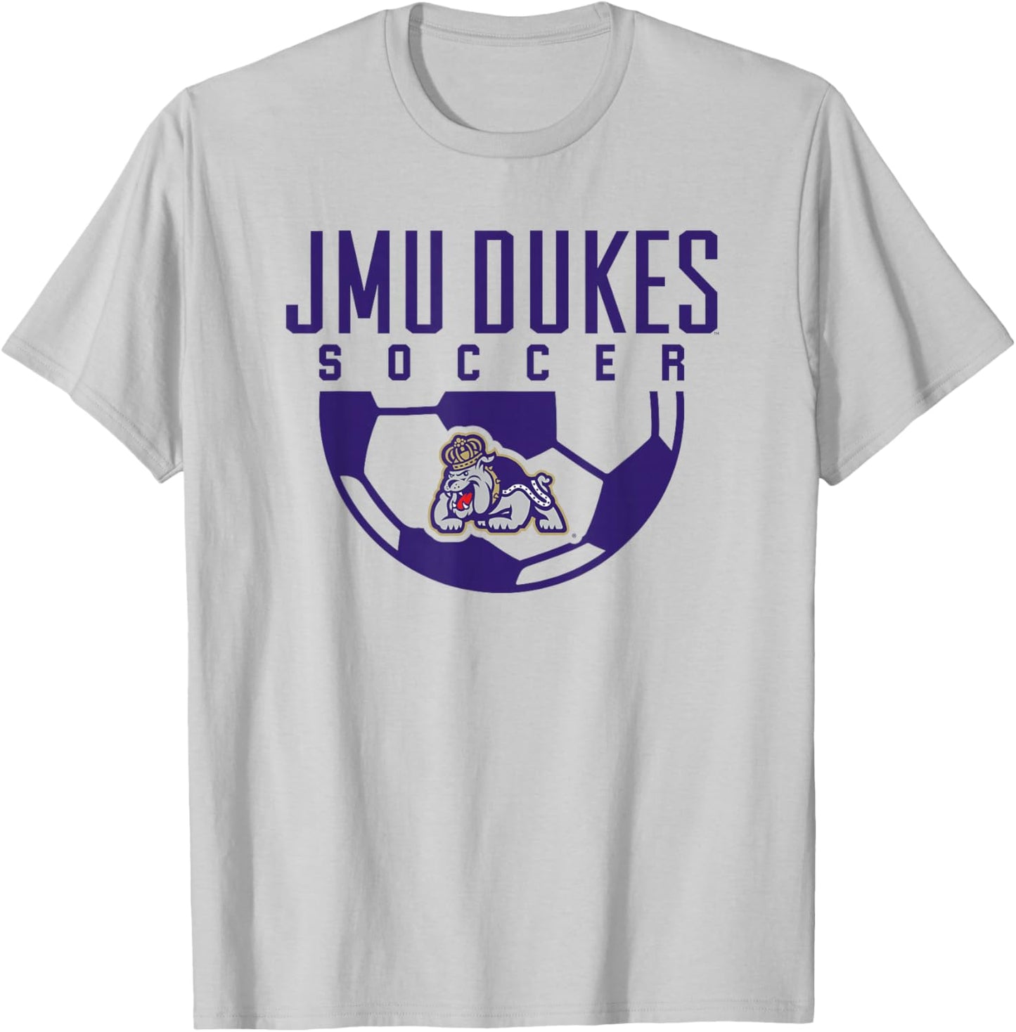 James Madison University JMU Dukes Soccer Arch T-Shirt - T-Shirt | Ash