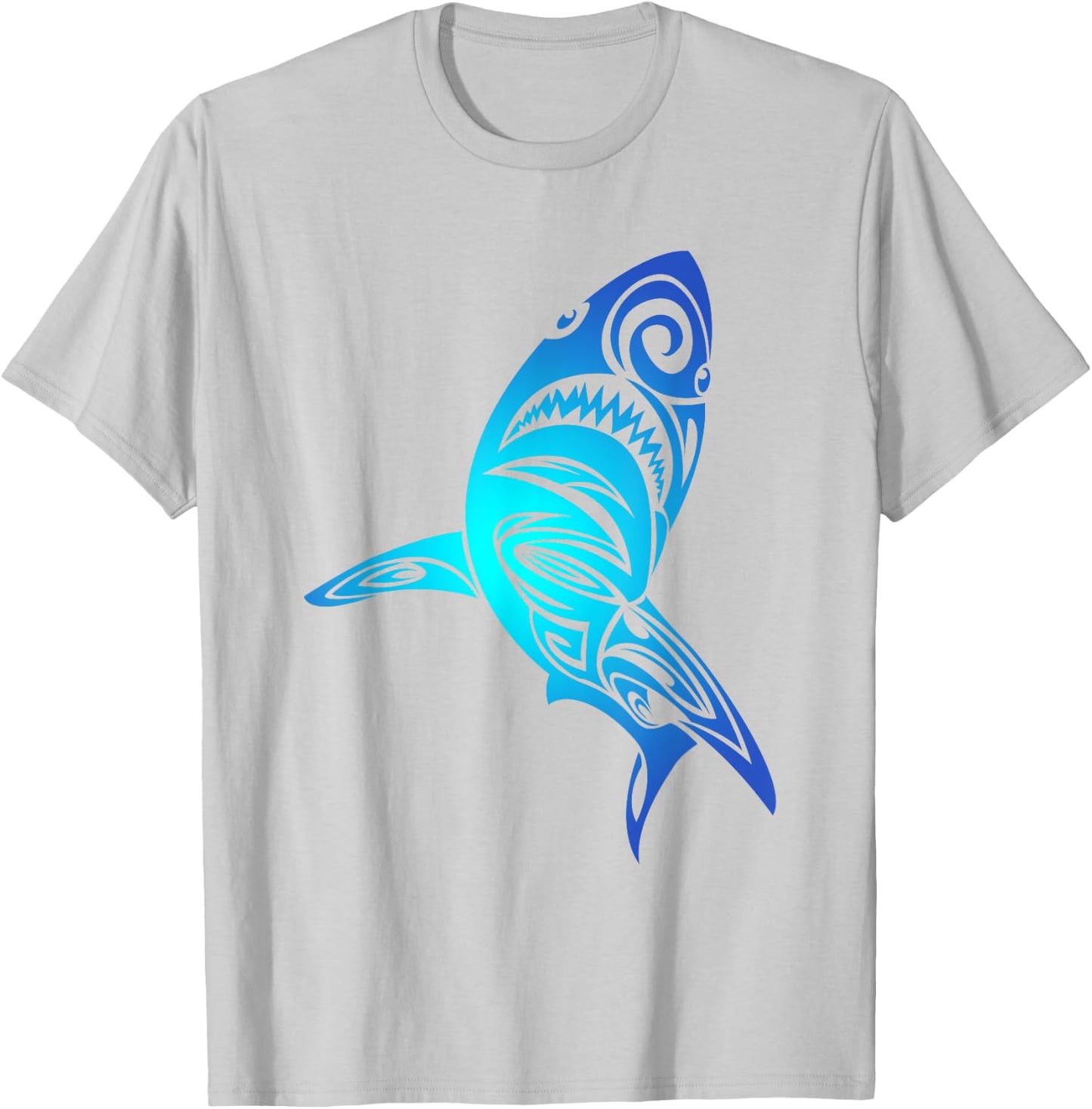 Hawaii Mano Tribal Shark Lover Awesome Cool Gift T-Shirt - T-Shirt | Ash