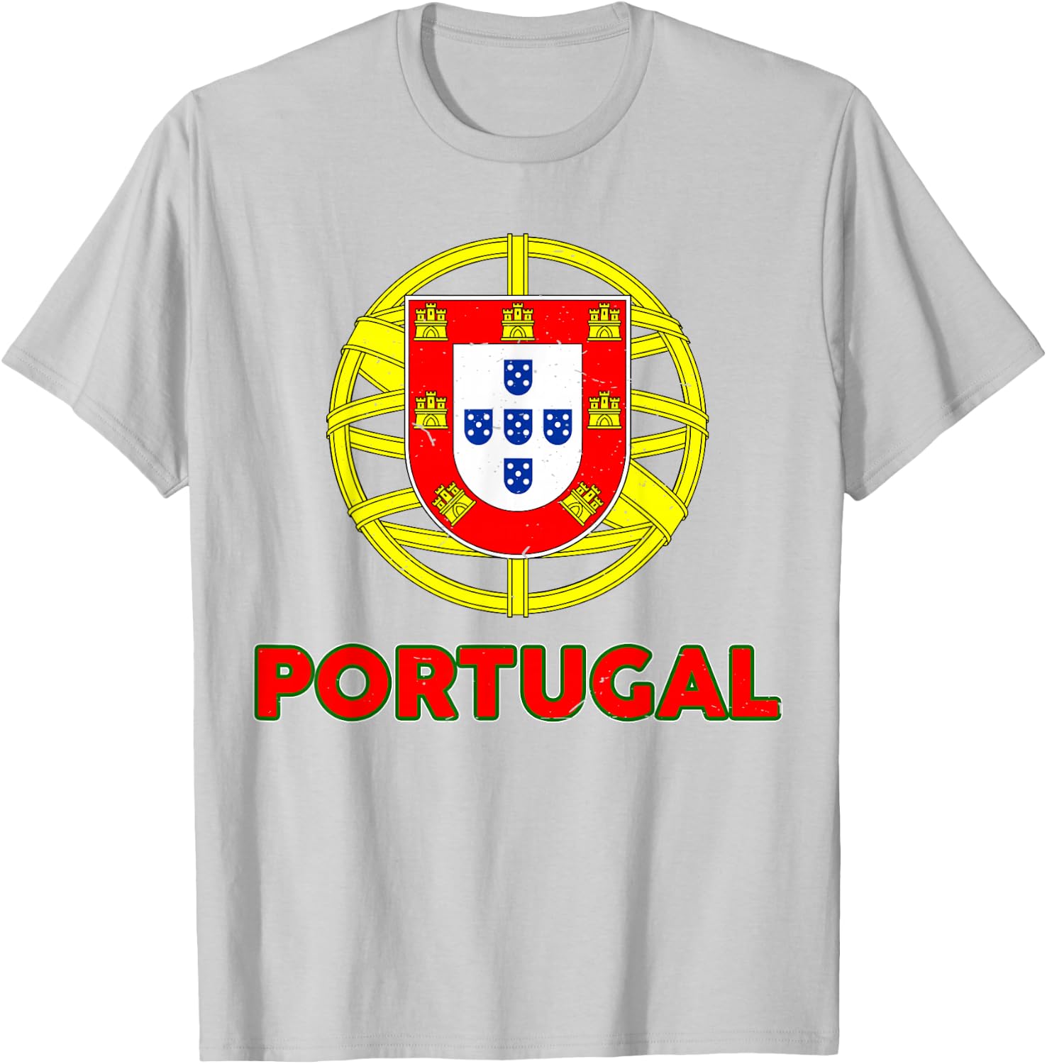 Toddler Portugal Portuguese Flag Youth Baby Kids Boys T-Shirt - T-Shirt | Ash