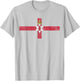 Northern Ireland Flag Red Hand T-Shirt - T-Shirt | Ash