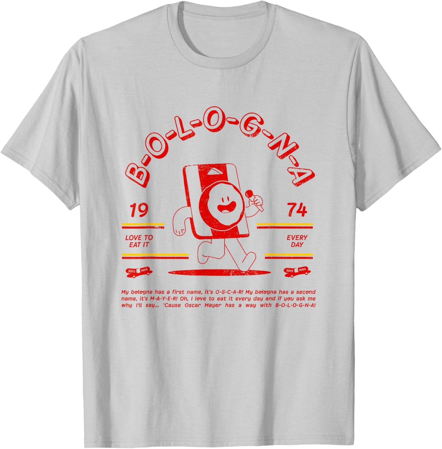 Oscar Mayer Singing Bologna Vintage T-Shirt - T-Shirt | Ash