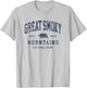 Retro Great Smoky Mountains National Park Hiking T-Shirt - T-Shirt | Ash