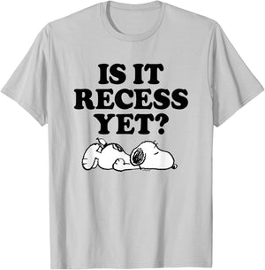 Peanuts - Is it already a break T-Shirt - T-Shirt | Ash