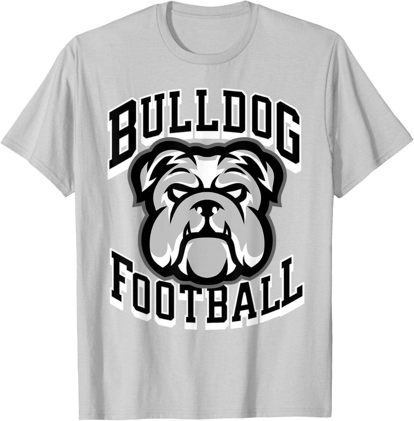 Bulldogs Football Game Day Print Mom Dad Black T-Shirt - T-Shirt | Ash