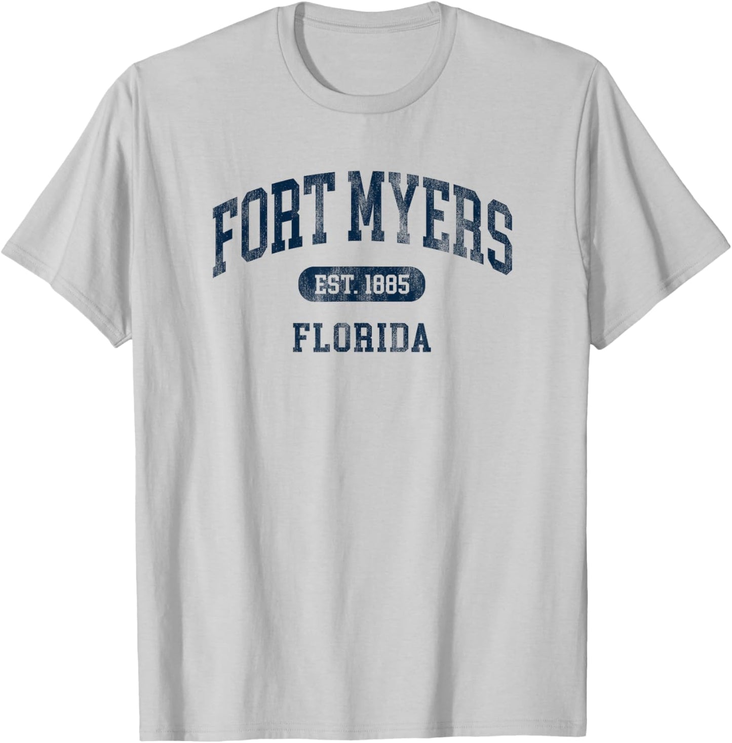 Vintage Fort Myers Florida Retro Preppy Throwback T-Shirt - T-Shirt | Ash
