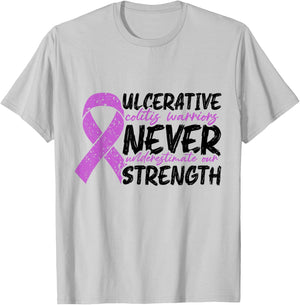 Colitis ulcerosa Krieger unterschätzen niemals IBD-Überlebende T-Shirt - T-Shirt | Ash