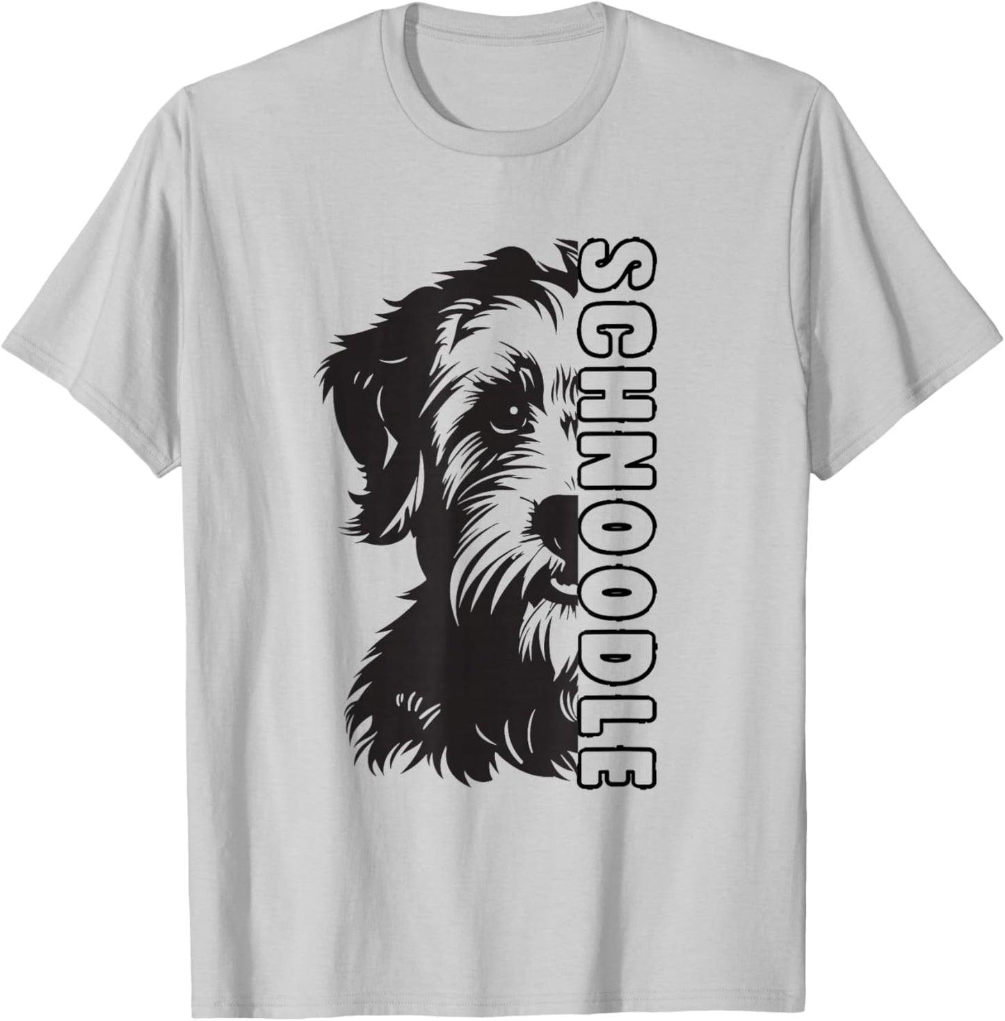 Schnoodle Dog T-Shirt - T-Shirt | Ash