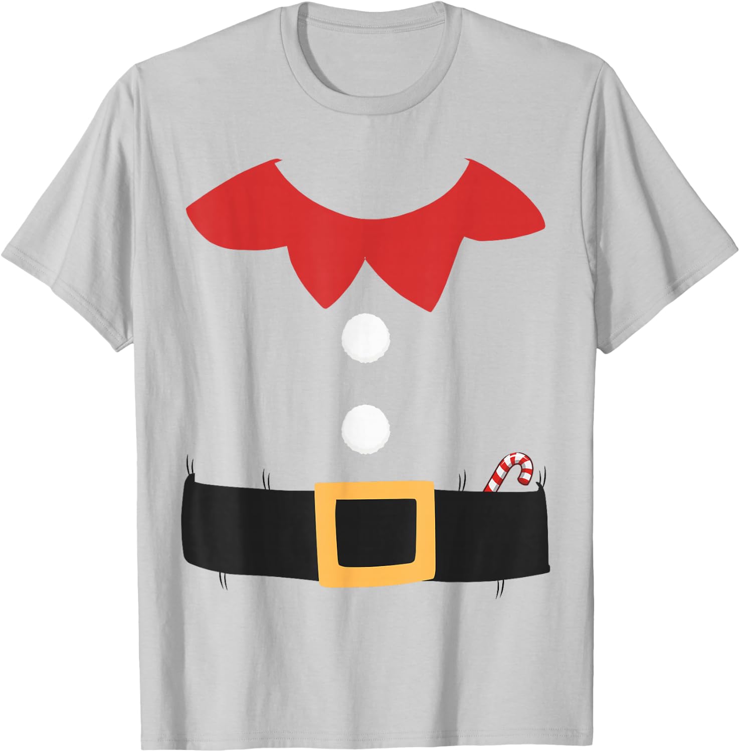 Funny Christmas Elf Suit Costume Adult Women Kids T-Shirt - T-Shirt | Ash