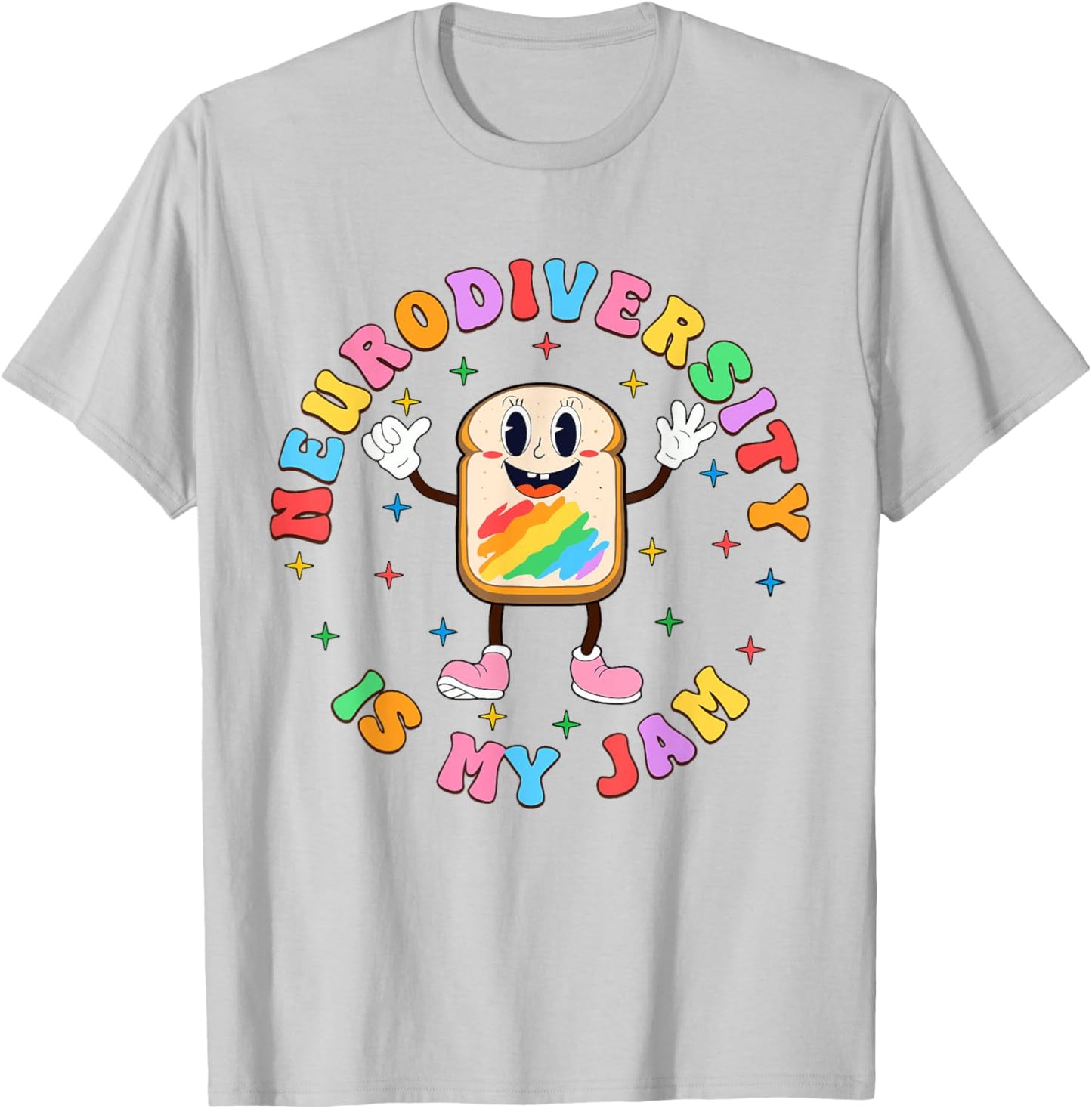 Neurodiversity Is My Jam ADHD Autism Awareness SPED Teacher T-Shirt - T-Shirt | Ash