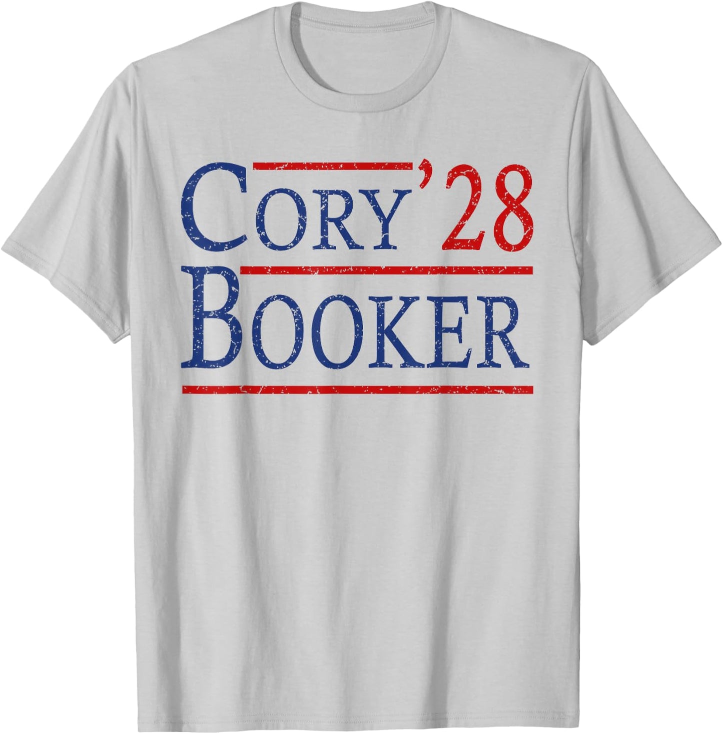 Cory Booker For President 2028, Cool Cory'28 Booker T-Shirt - T-Shirt | Ash