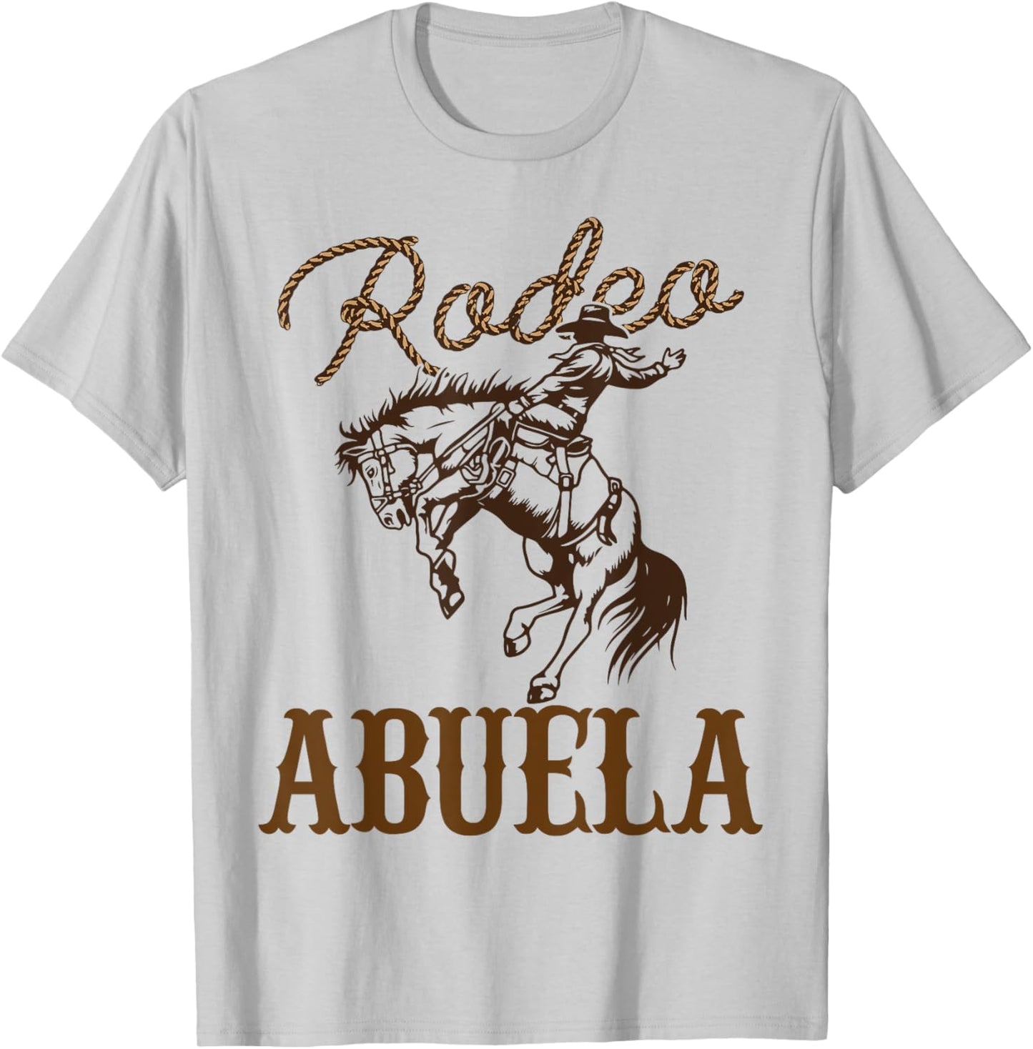 Abuela Birthday Cowboy Cowgirl Western Rodeo Grandma Party T-Shirt - T-Shirt | Ash