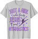 Just A Girl Who Loves Jesus and Gymnastics Christian Purple T-Shirt - T-Shirt | Ash
