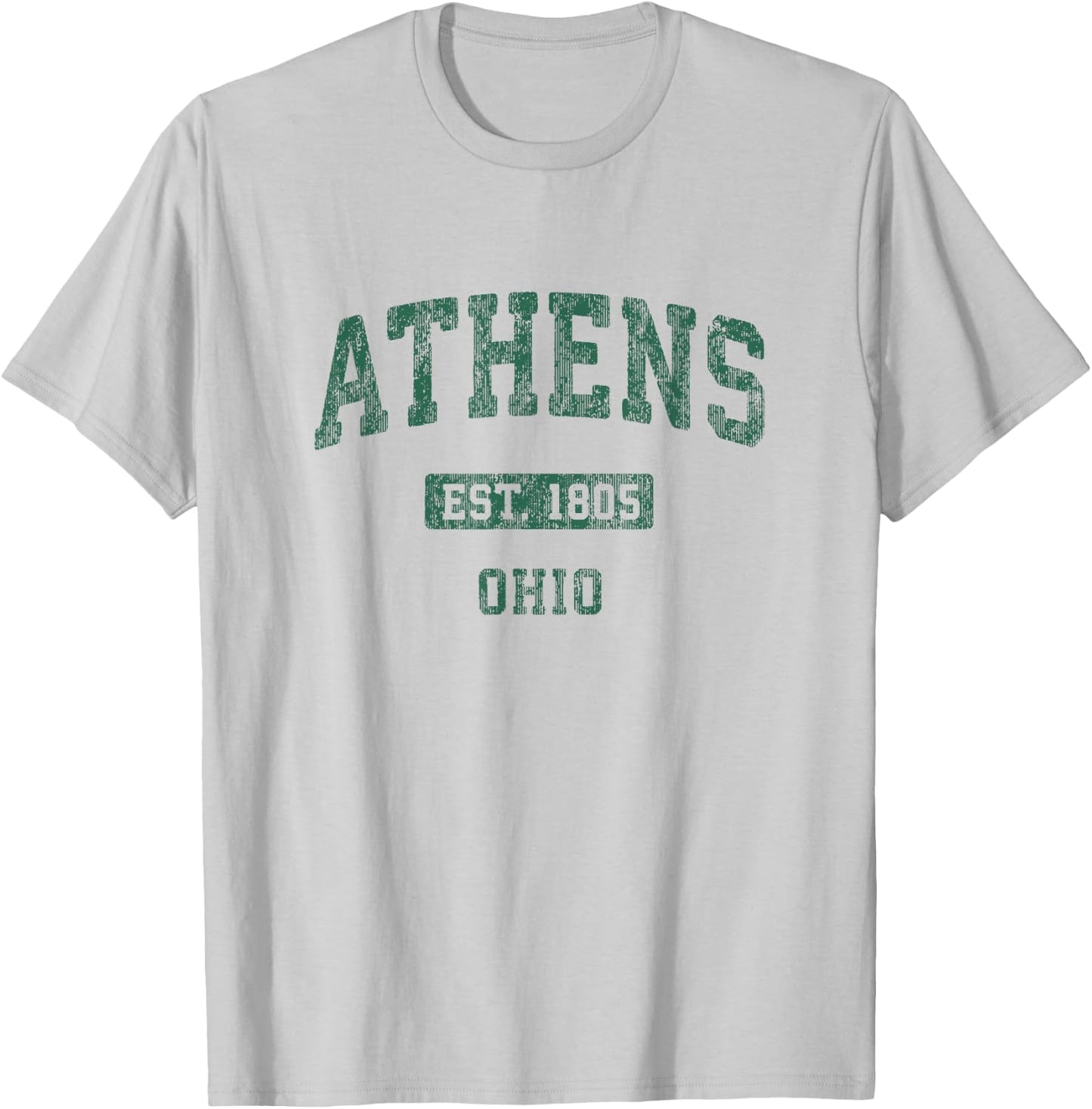 Athens Ohio Vintage Athletic Sports Design T-Shirt - T-Shirt | Ash