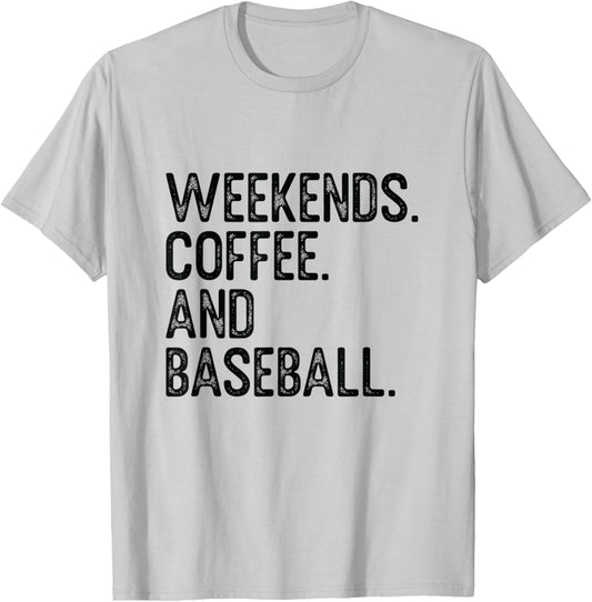 Weekend Coffee Baseball Home Run Team T-Shirt - T-Shirt | Ash