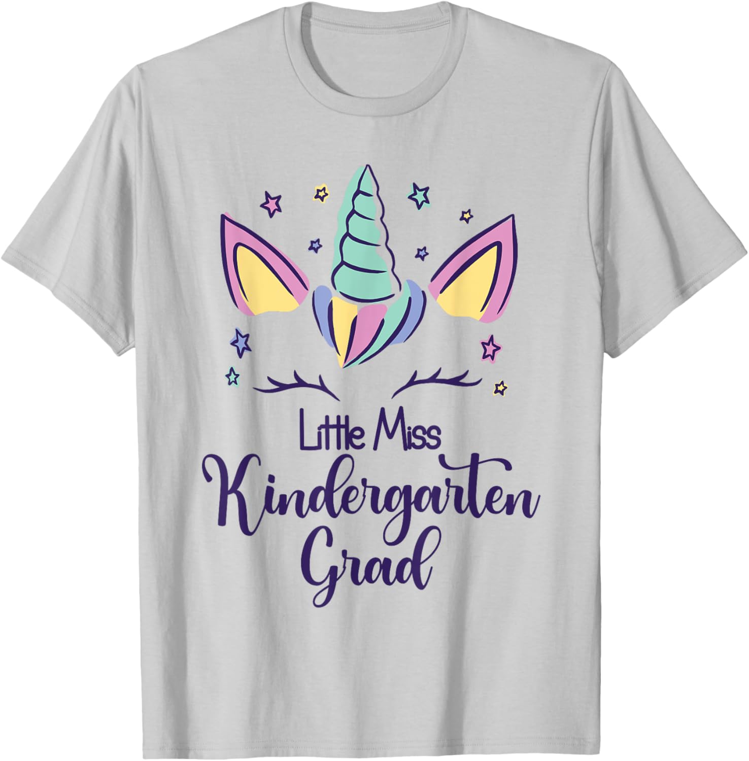Little Miss Kindergarten Grad 2025 T-Shirt - T-Shirt | Ash