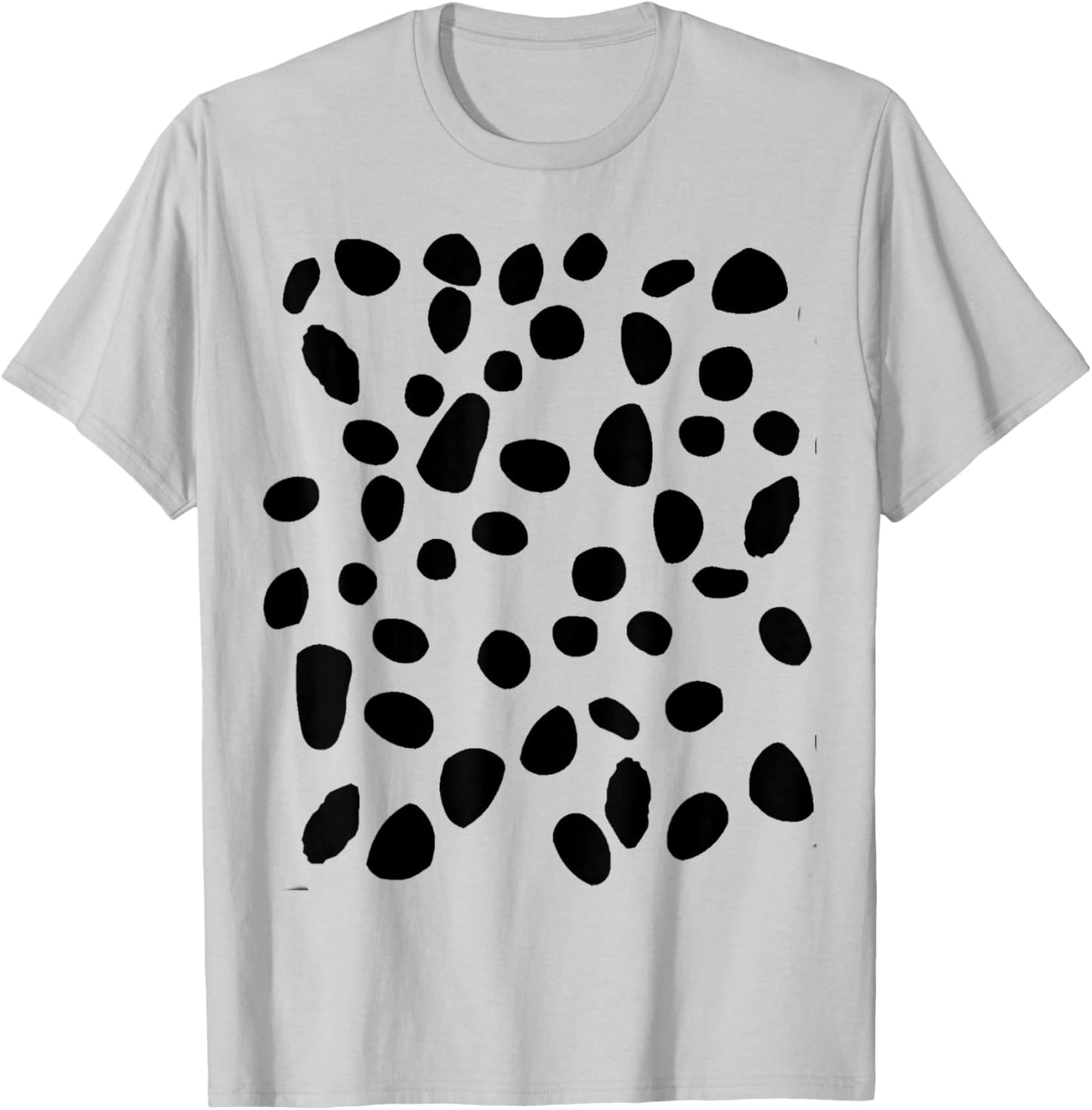 Spotted White with Black Polka dots Dalmatian T-Shirt - T-Shirt | Ash