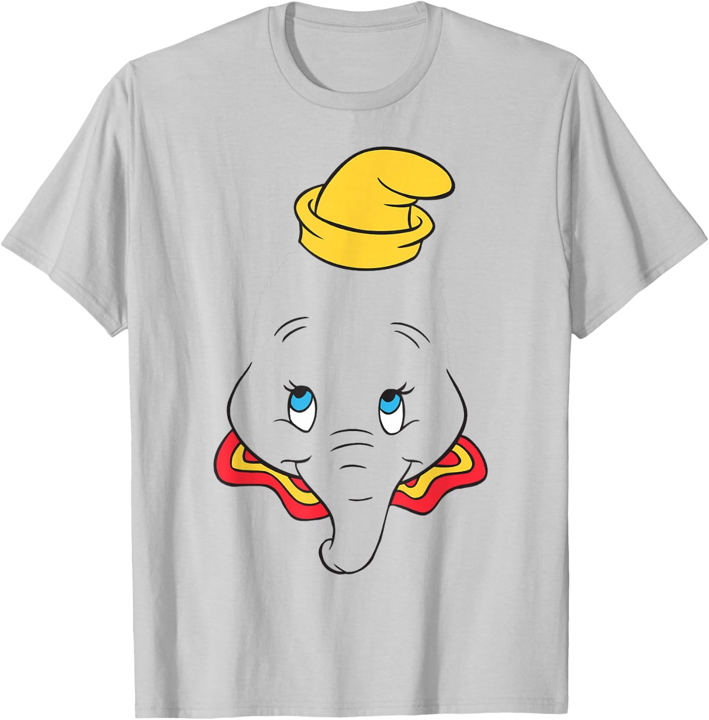 Disney Dumbo Large Face T-Shirt - T-Shirt | Ash