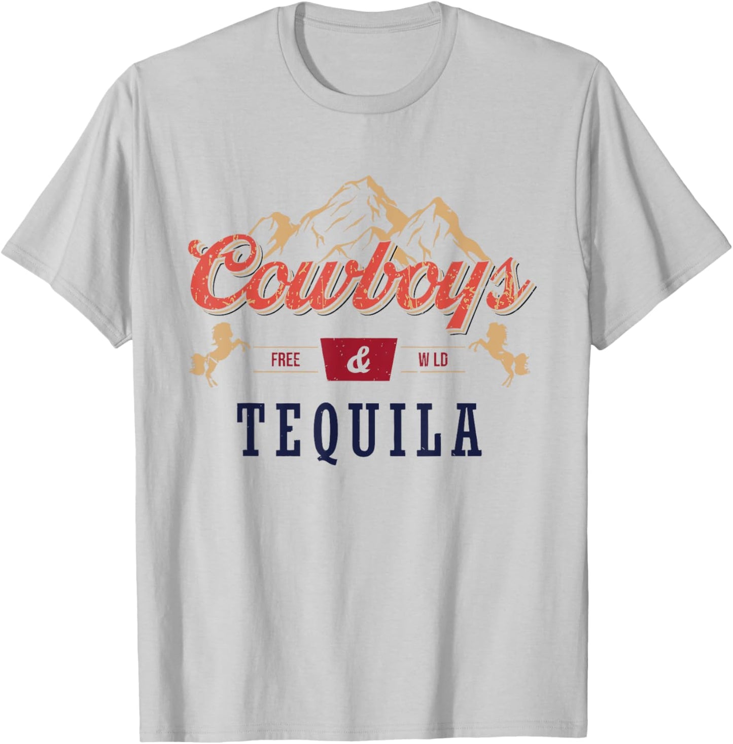 Cowboys And Tequila Outfit Rodeo Western Country T-Shirt - T-Shirt | Ash