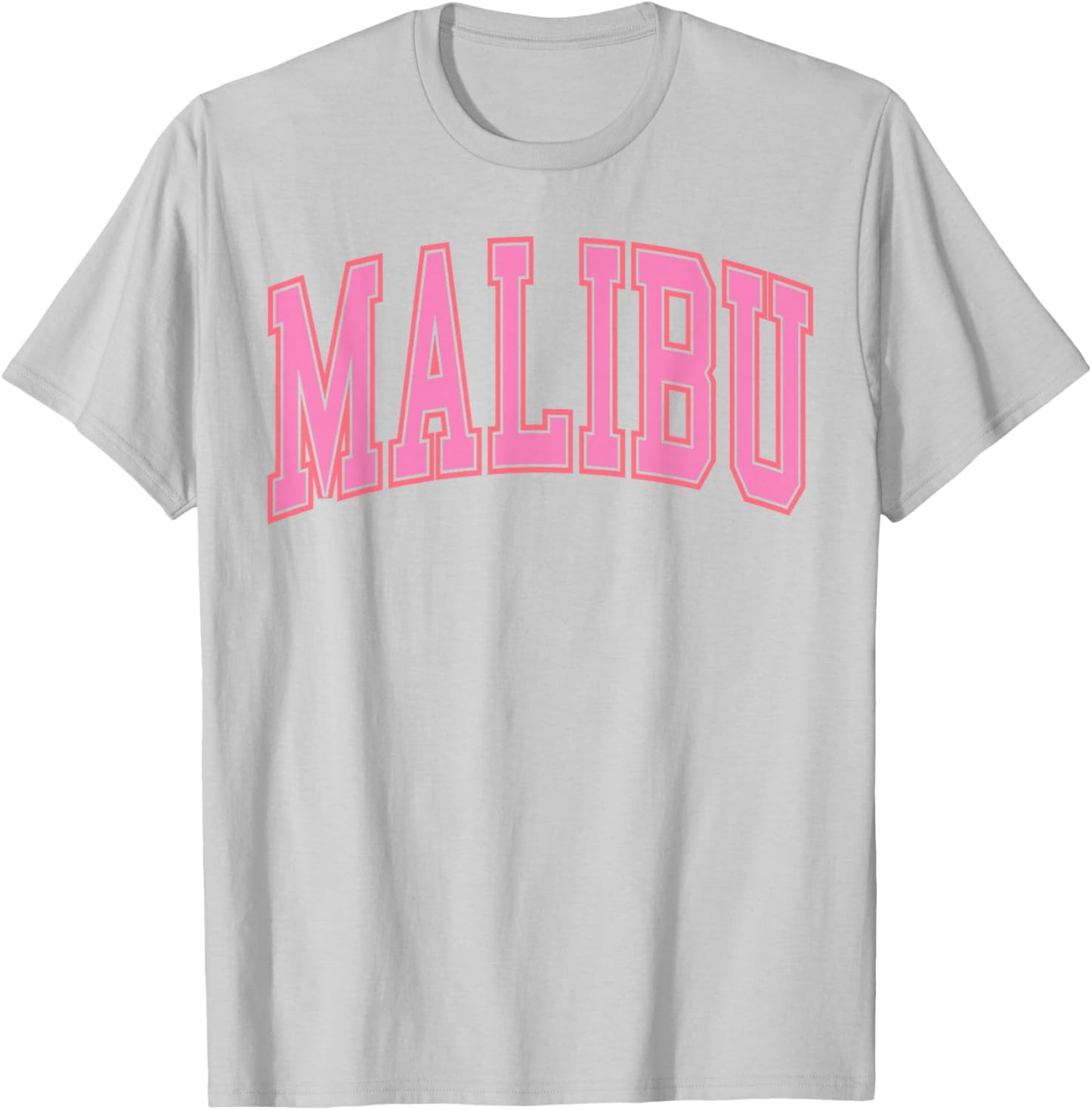 Preppy Varsity Pink Malibu California Teen Girls T-Shirt - T-Shirt | Ash