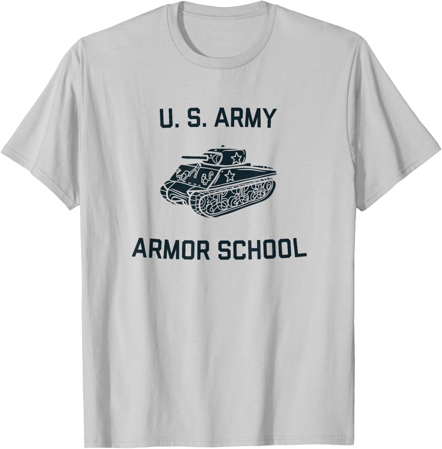 US Army Armor School Sherman Tank WW2 Vintage PT | Fort Knox T-Shirt - T-Shirt | Ash