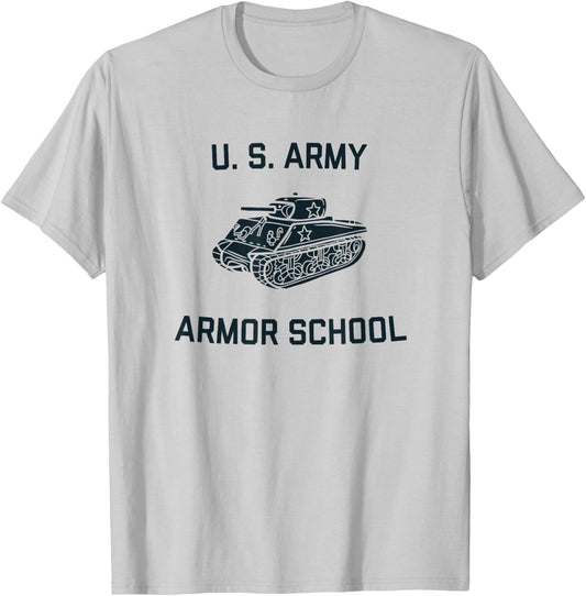 US Army Armor School Sherman Tank WW2 Vintage PT | Fort Knox T-Shirt - T-Shirt | Ash
